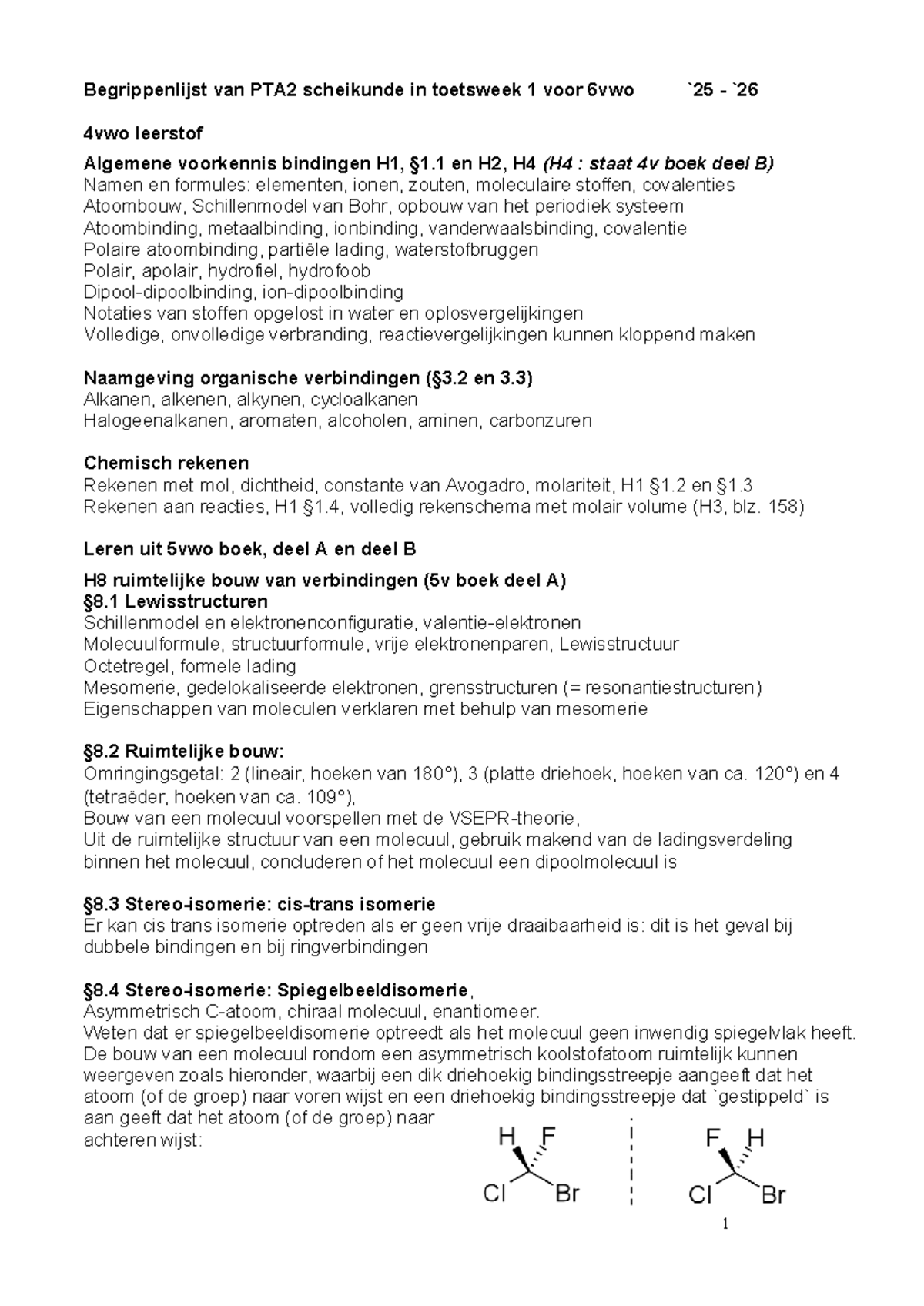 6vwo PTA2 Oefententamen: Polymerisatie en Reactiemechanismen - Studeersnel