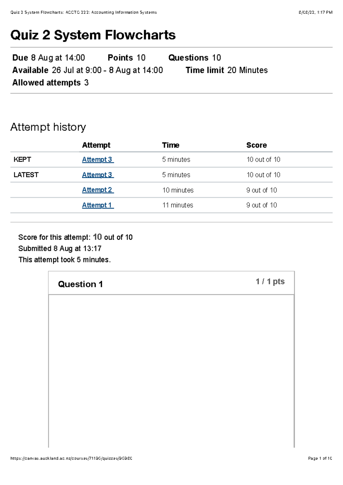 Quiz 2.3: System Flowcharts Overview - ACCTG 222 Accounting Systems ...