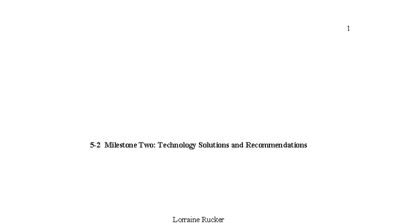 IT 210: 5-2 Final Project Milestone Two - Tech Solutions Overview - Studocu