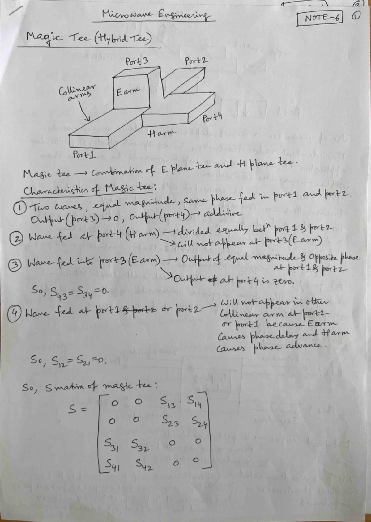 Microwave Engineering Notes for Course MA-6 - Studocu