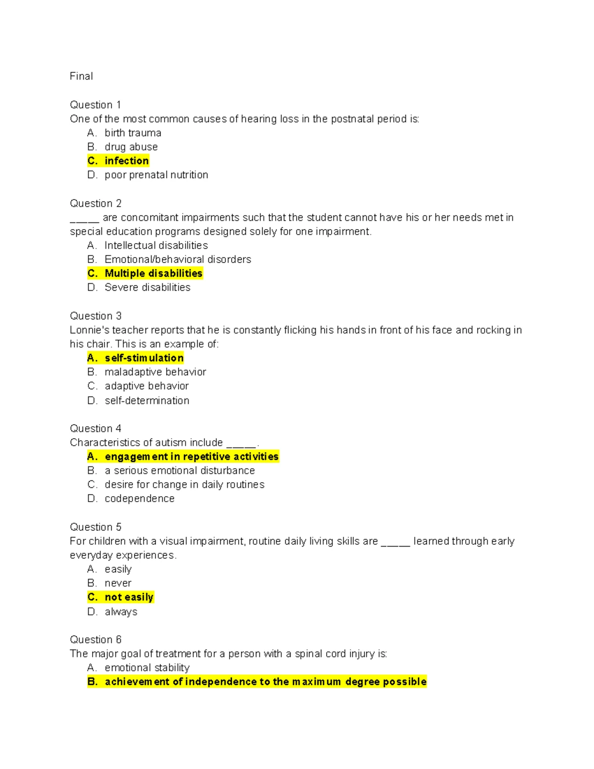 EDU 101: Discussion on Learning Disabilities & Emotional Disorders ...