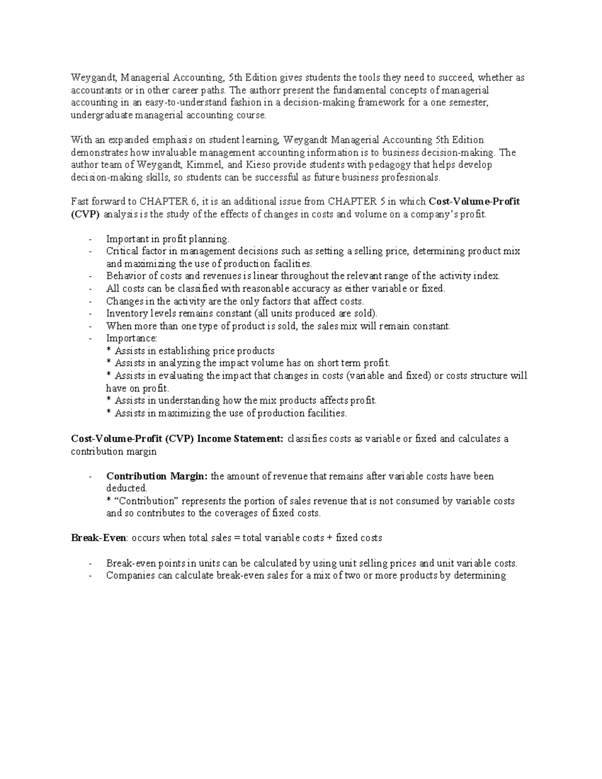 Managerial Accounting - The authorr present the fundamental concepts of ...