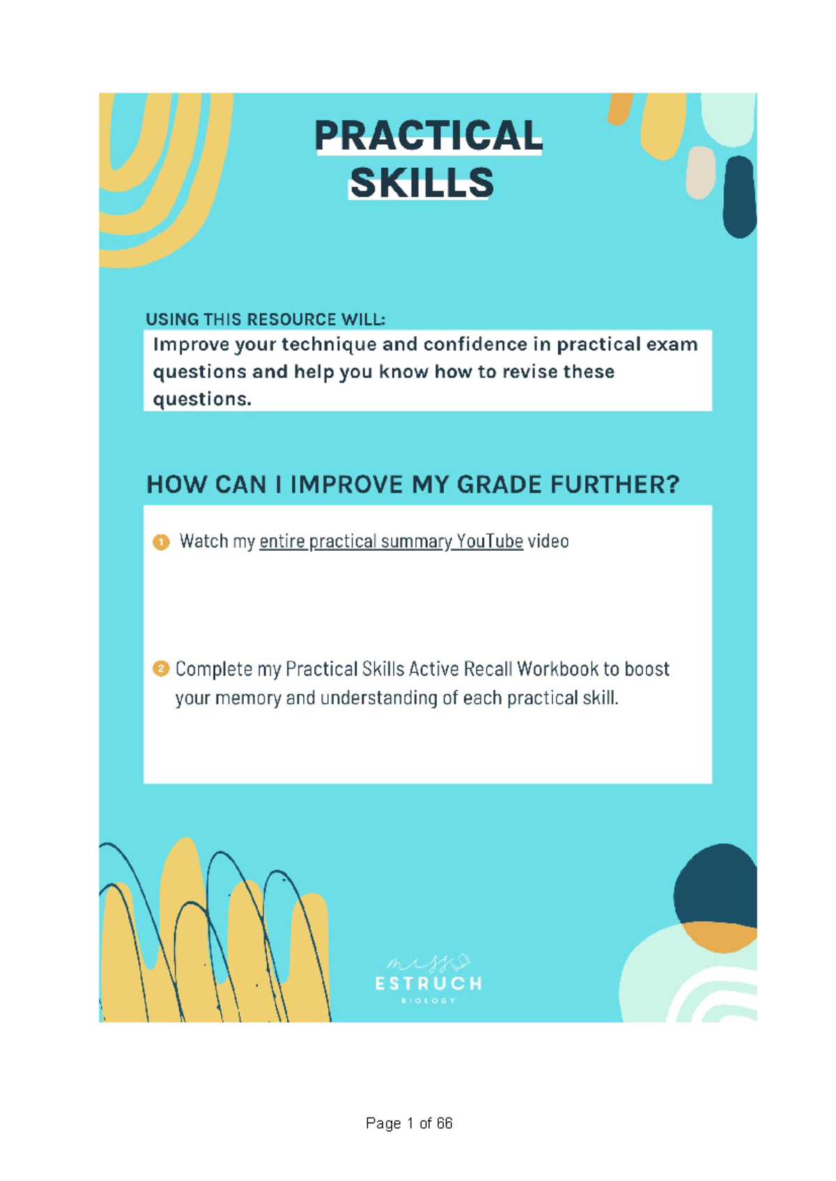 Practical Skills Booklet - Practical Skills, Apparatus and Technique ...
