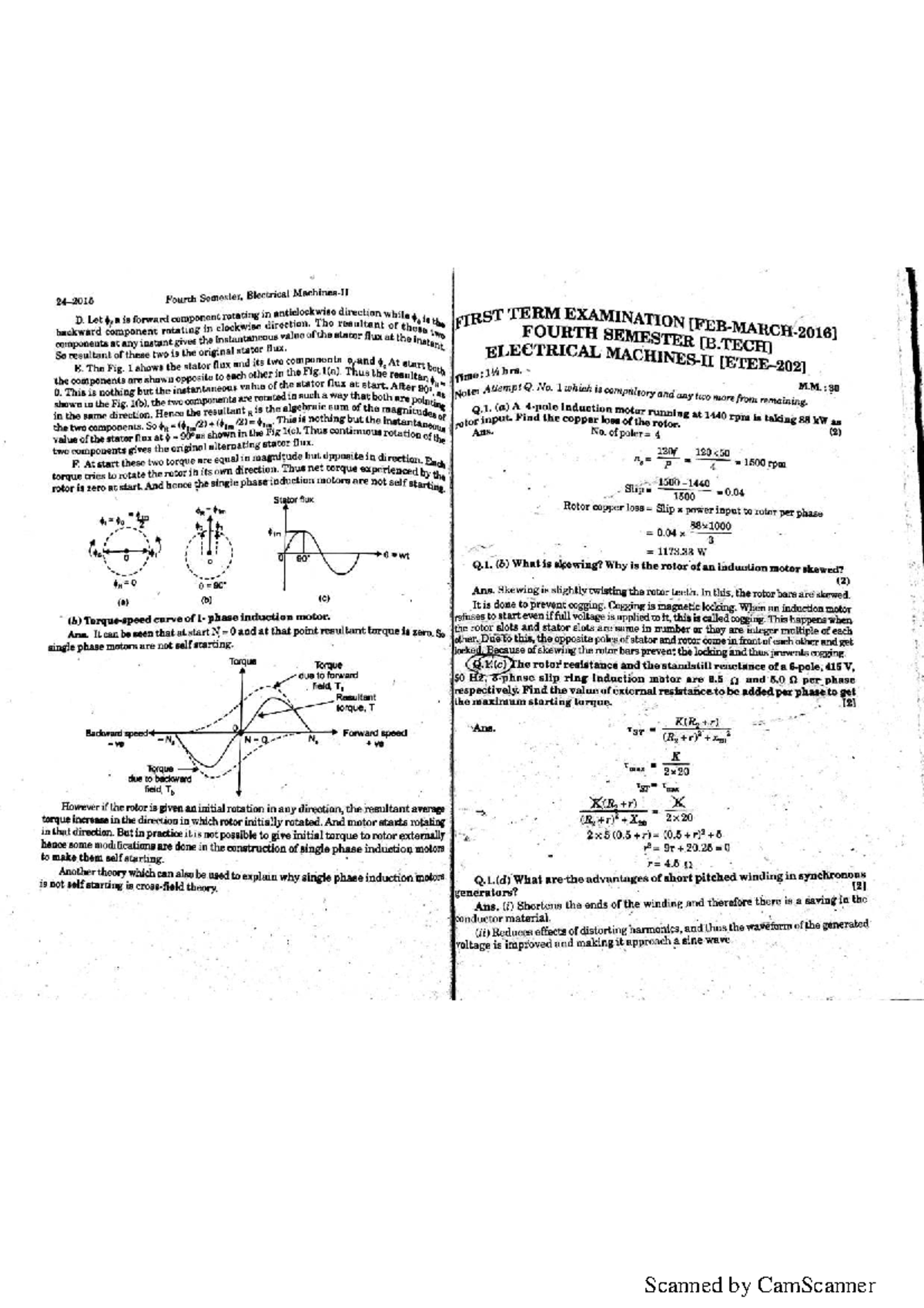 Fourth Semester, Electrical - Important Topics for Final Exam ...