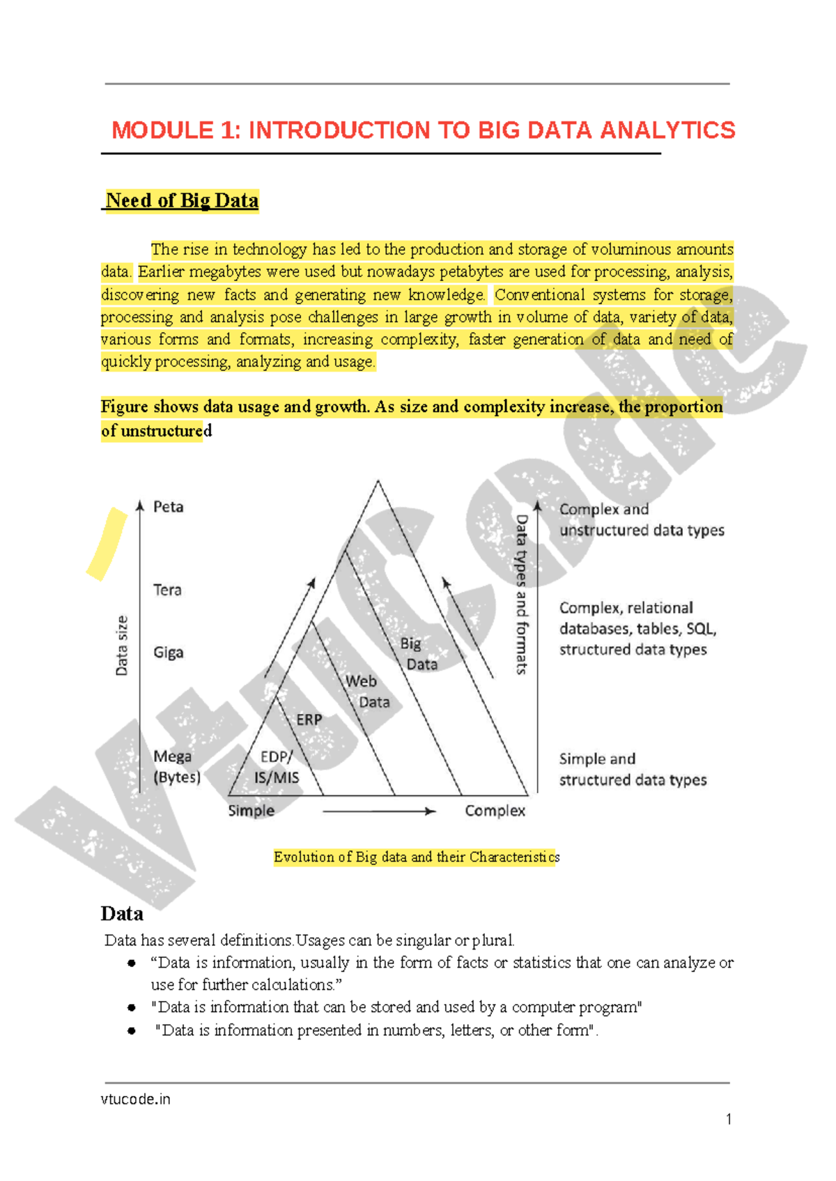 @vtucode - This is the module 1 notes of 21cs71 which has the important ...