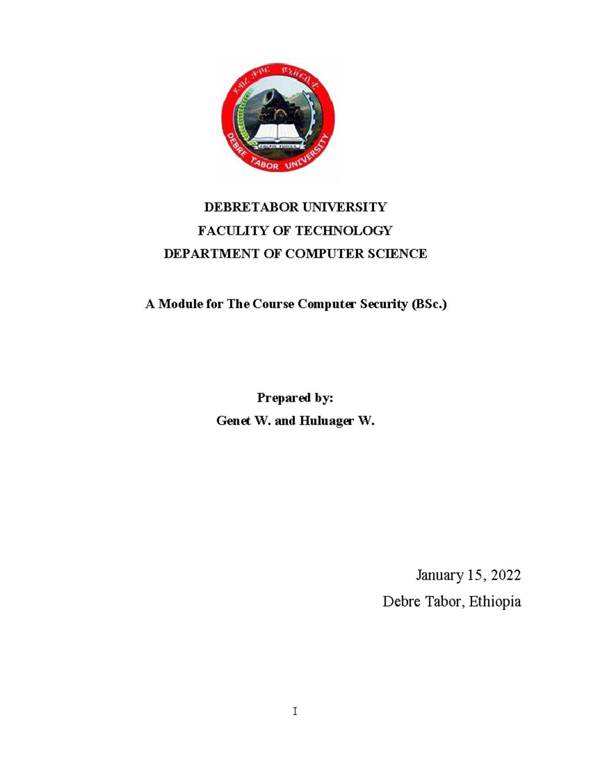 Computer Security Overview - BSc. Course Notes and Chapters - Studocu