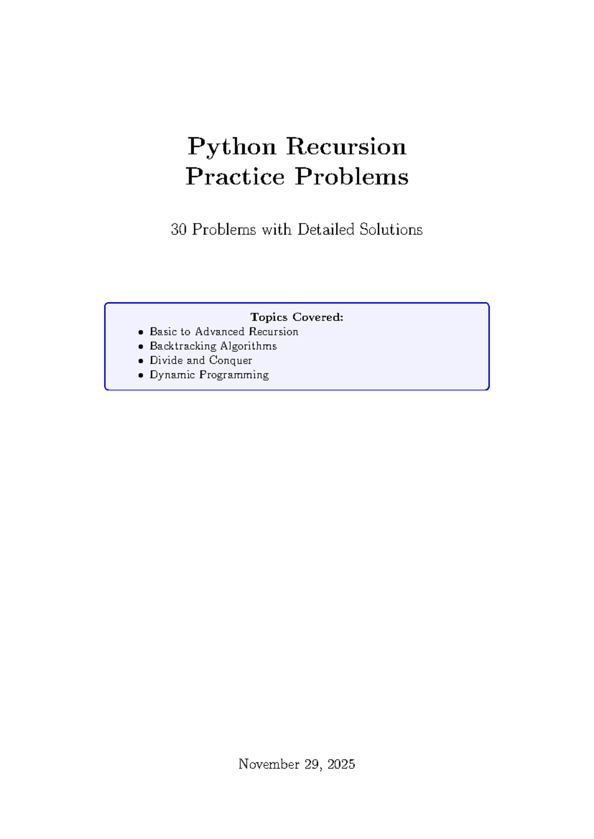 Recursion Ques - Python Practice Problems & Solutions (CS101) - Studocu