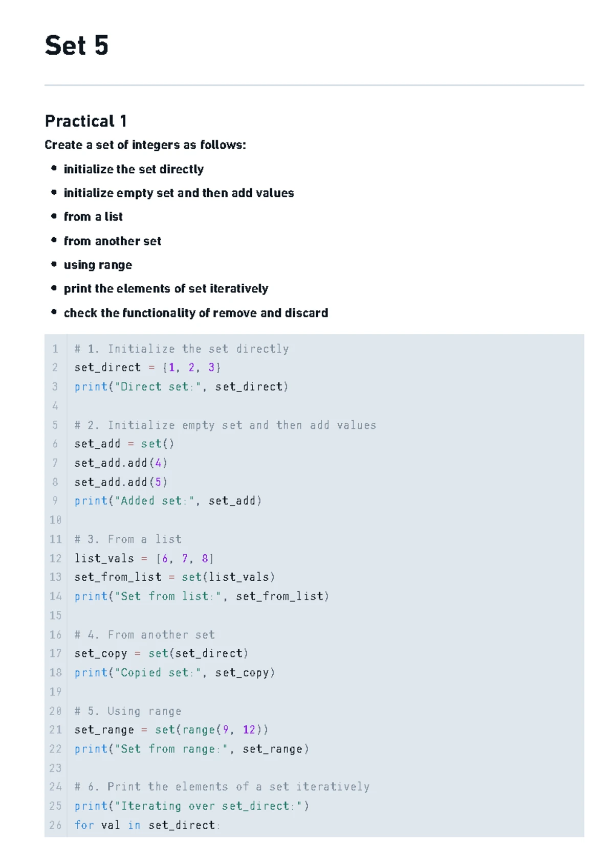 Practical Set 4: Comprehensive Guide to List Functions - Studocu