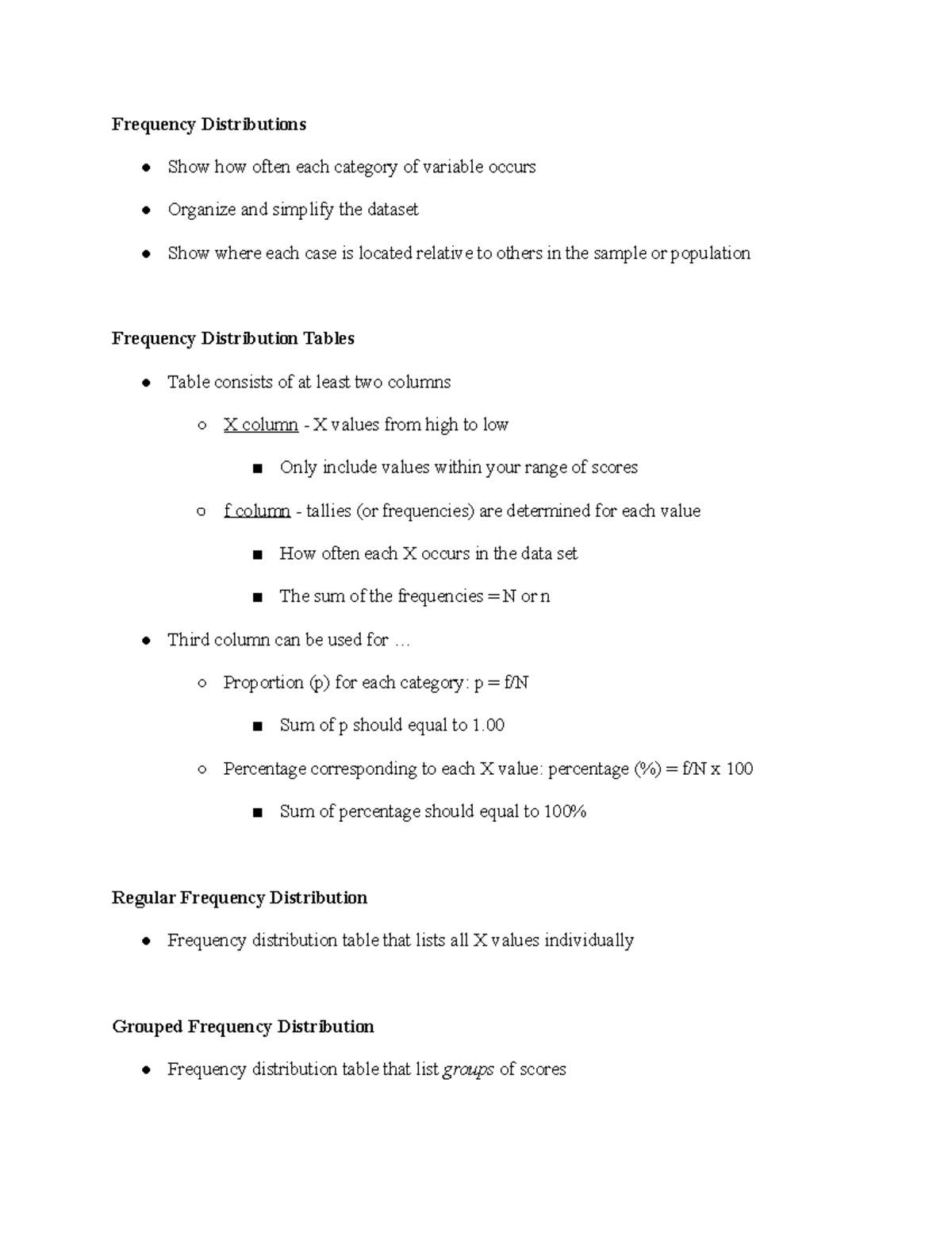 Ch. 2 Frequency Distributions: Understanding Data Organization and ...