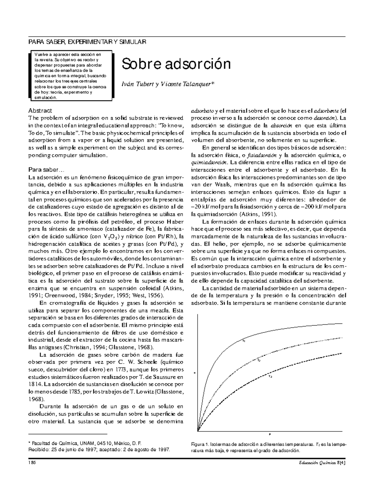 Tubert y Talanquer - Adsorción: Enfoques Educativos y Experimentales ...