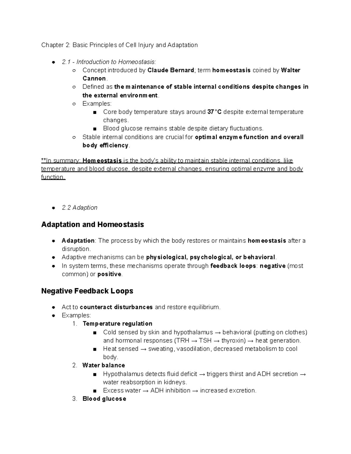 Basic Principles of Cell Injury and Adaptation - Chapter 2 Overview ...