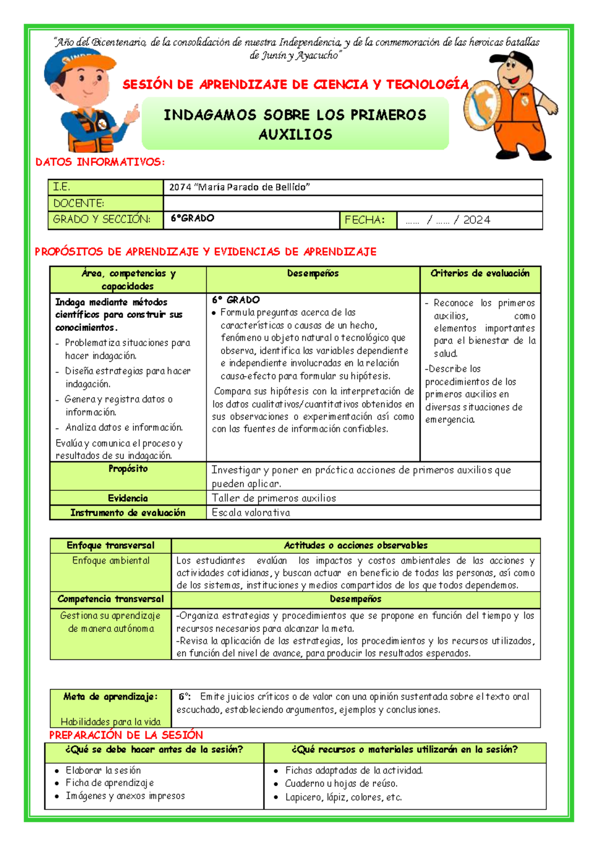 SES-MART-CYT - Taller de Primeros Auxilios en Emergencias - Document Preview