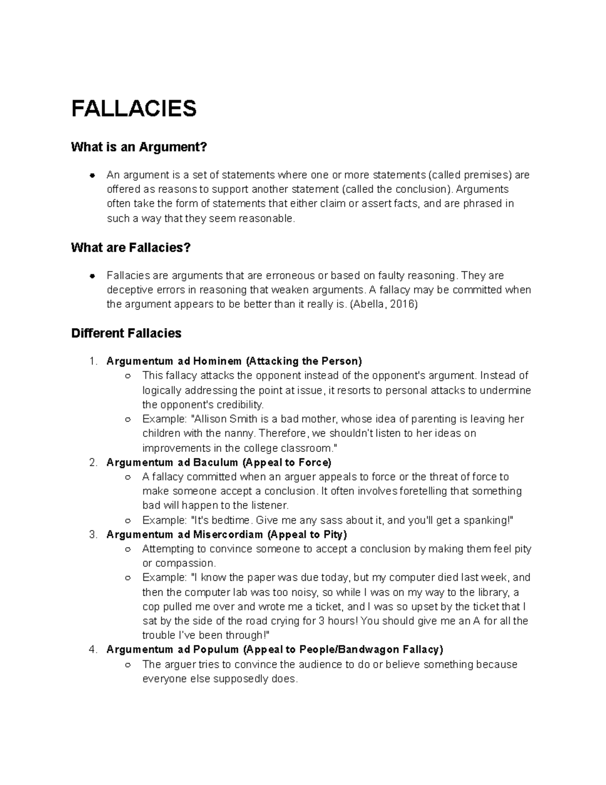 PHIL 101: Understanding Fallacies and Environmental Philosophy - Studocu