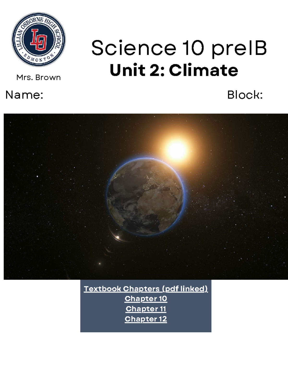 Climate 10 PreIB: Media Project on Energy Flow & Climate Change - Studocu