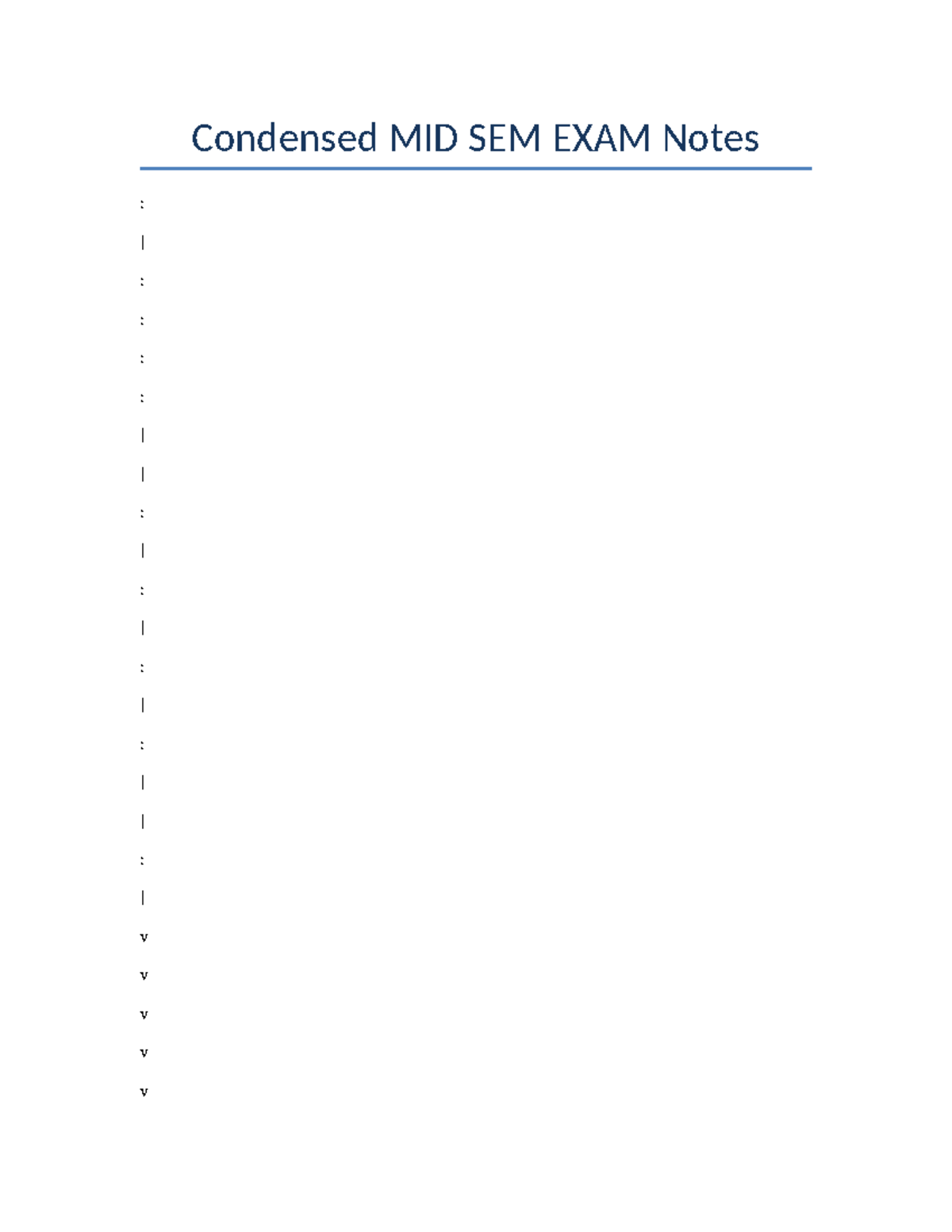 Final Safe Condensed MID SEM EXAM Notes - Condensed MID SEM EXAM Notes