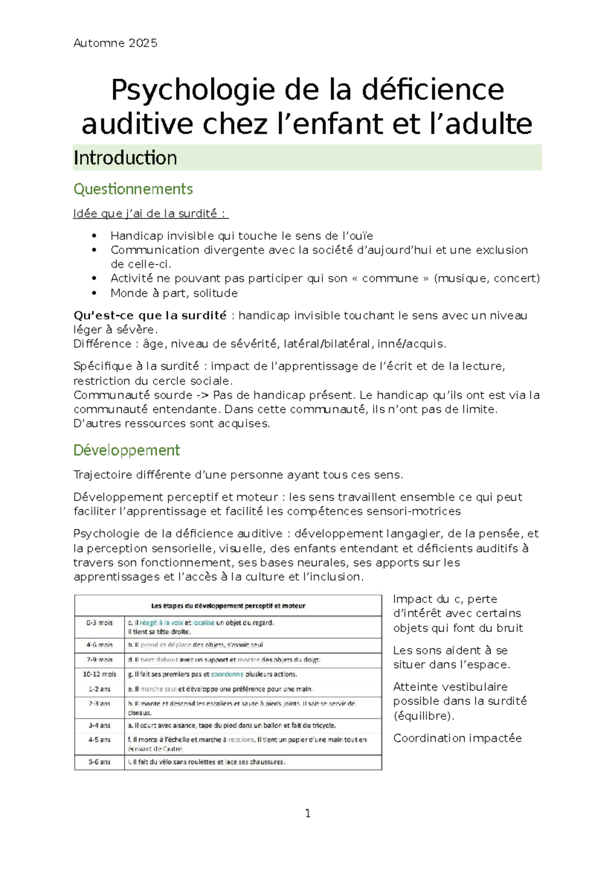 Psychologie de la déficience auditive chez l'enfant et l'adulte ...