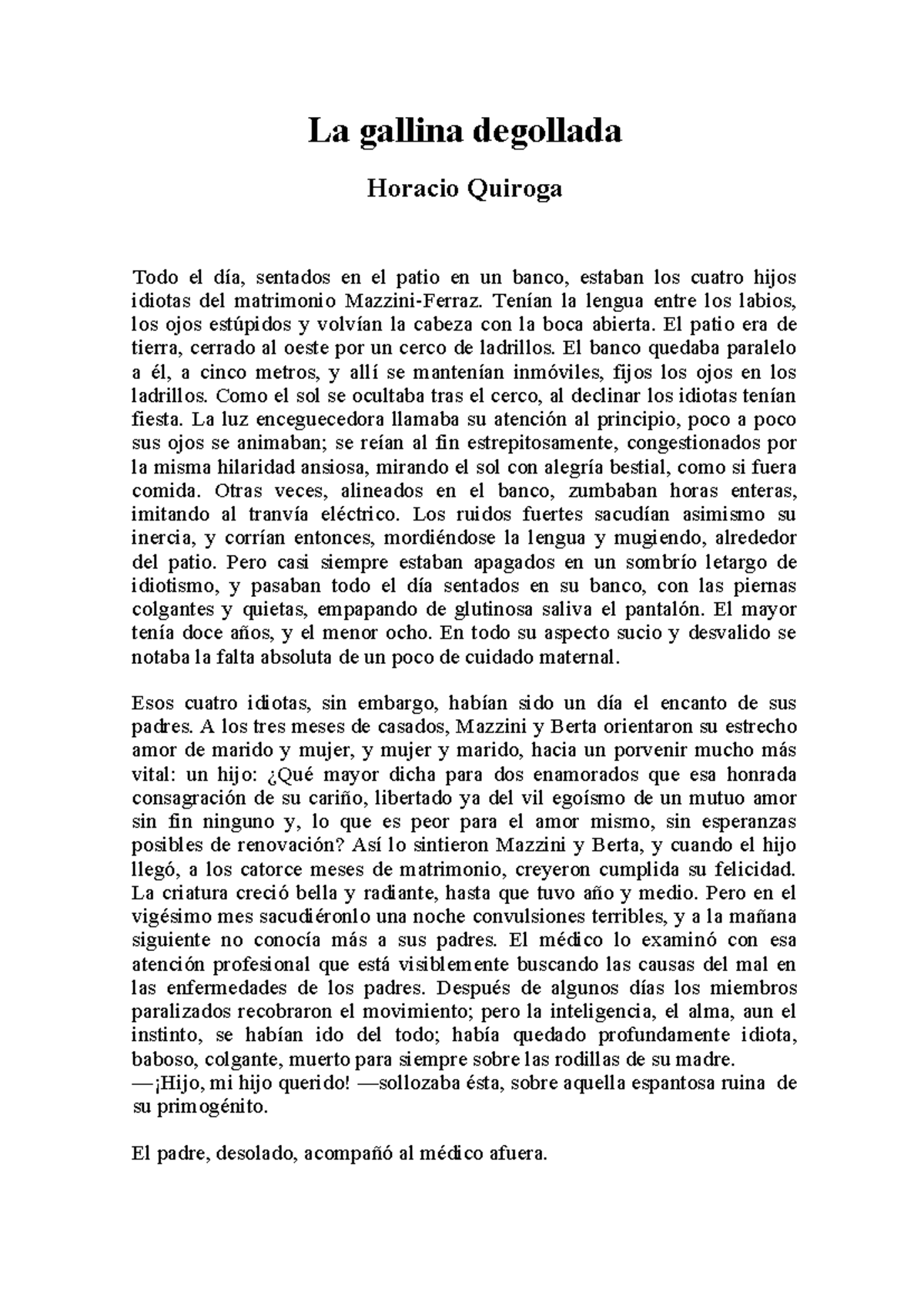 La Gallina Degollada - Análisis de la Metodología de Investigación Científica - Document Preview
