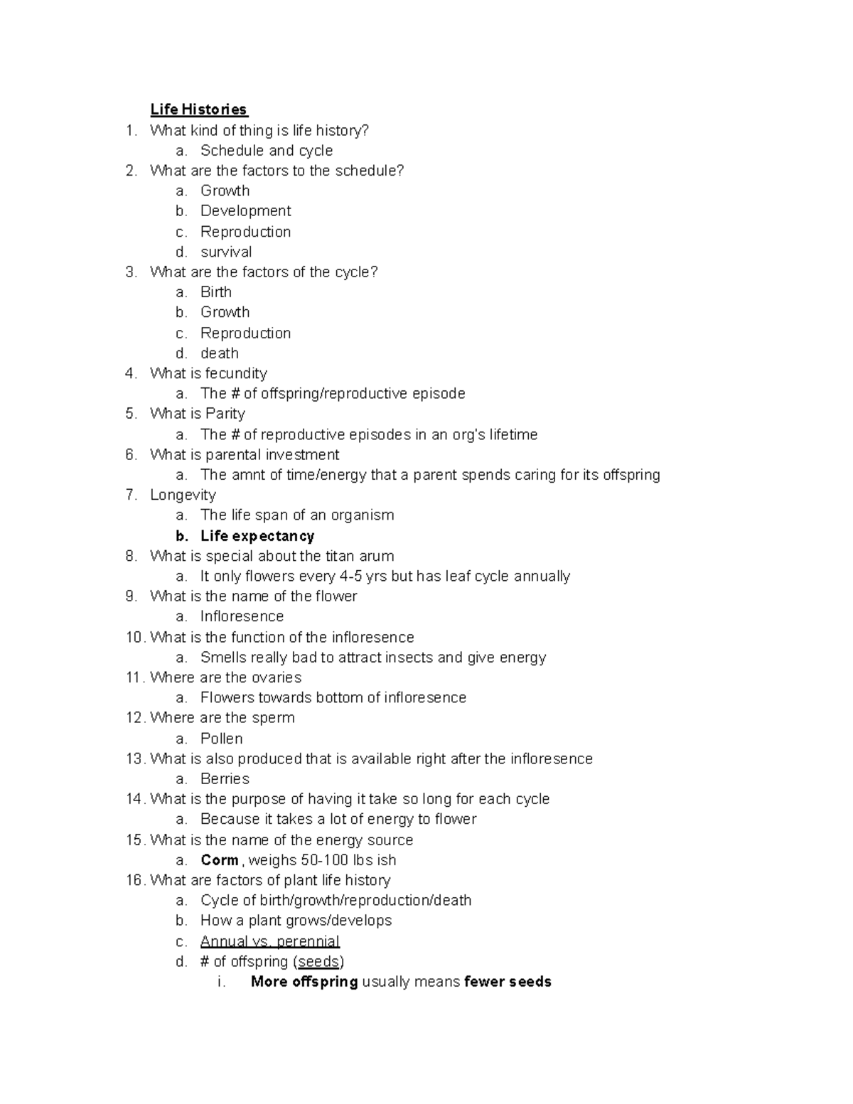 Exam #2 Ecology Study Prep Questions (BIO 101) - Studocu