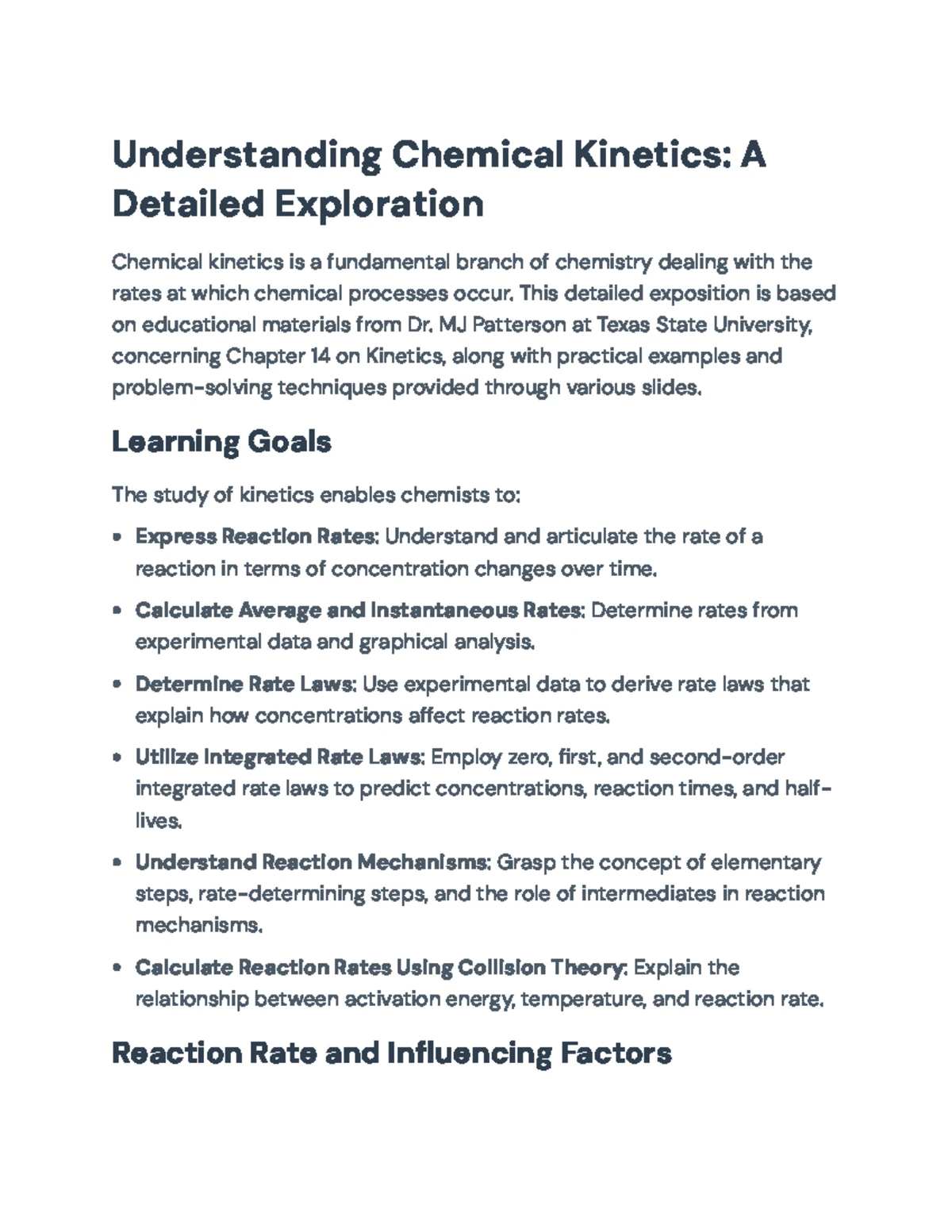 Spring 2025 Chem Exam 2 Review: Key Concepts from Chapters 12-15 - Studocu