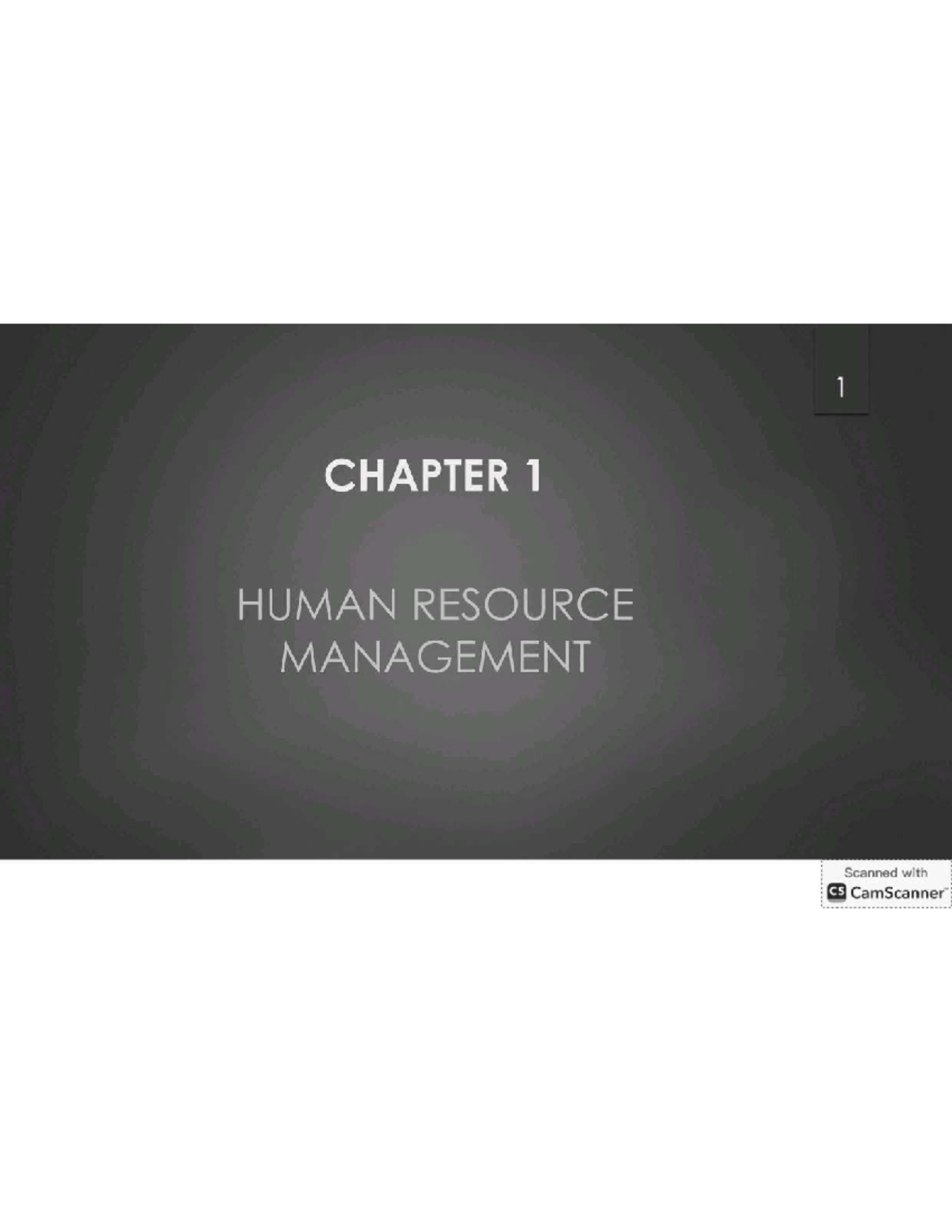 CS 1: Human Resource Management Overview and Key Concepts - Studocu