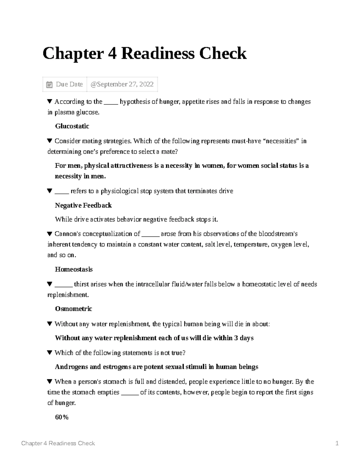 Chapter 6 Readiness Check - Chapter 6 Readiness Check 1 Chapter 6 ...