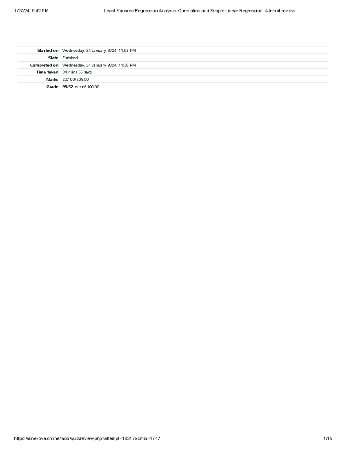 Least Squares Regression Analysis Correlation and Simple Linear ...
