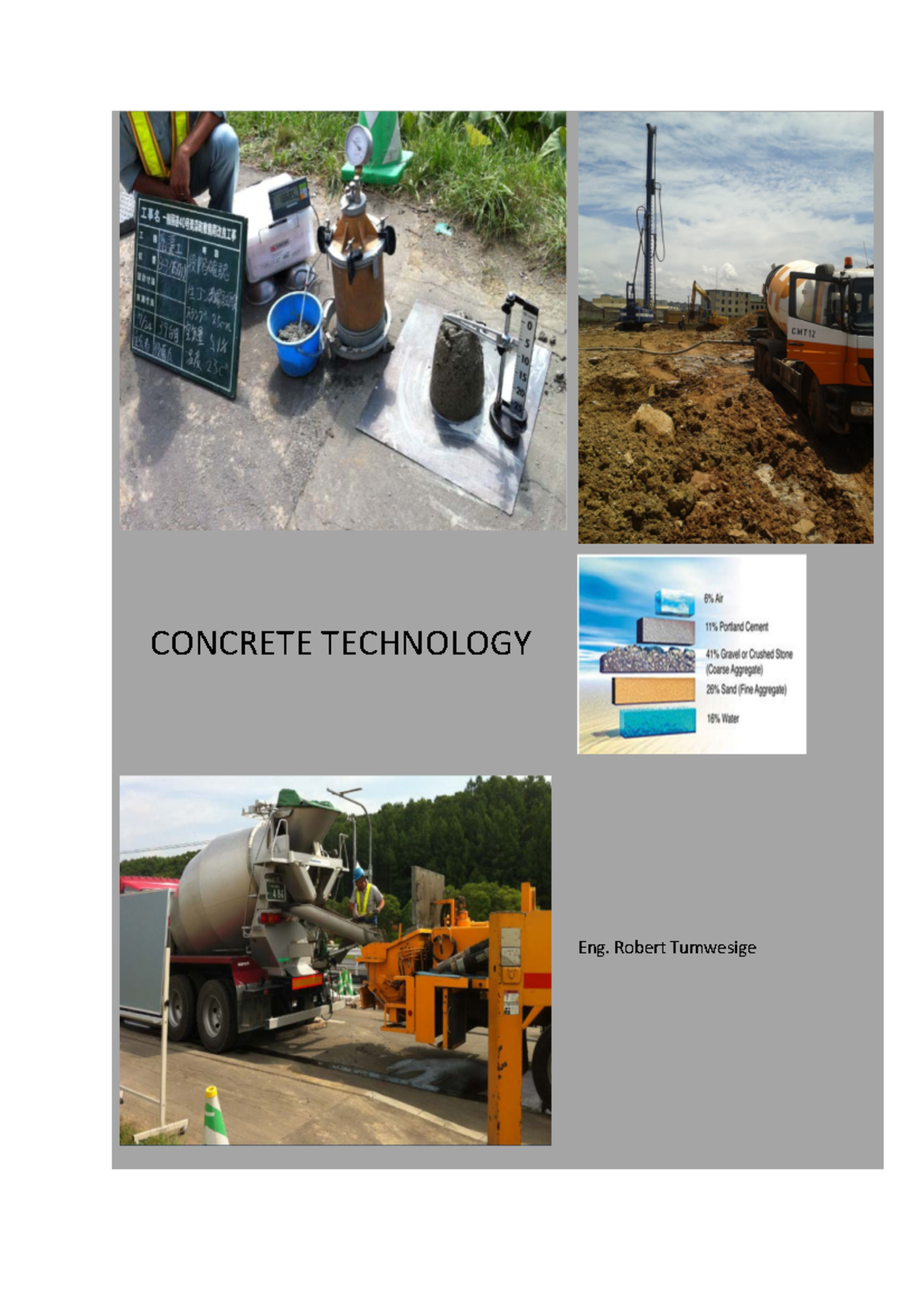 Concrete Technology Lecture Notes: Key Concepts & Materials Overview ...