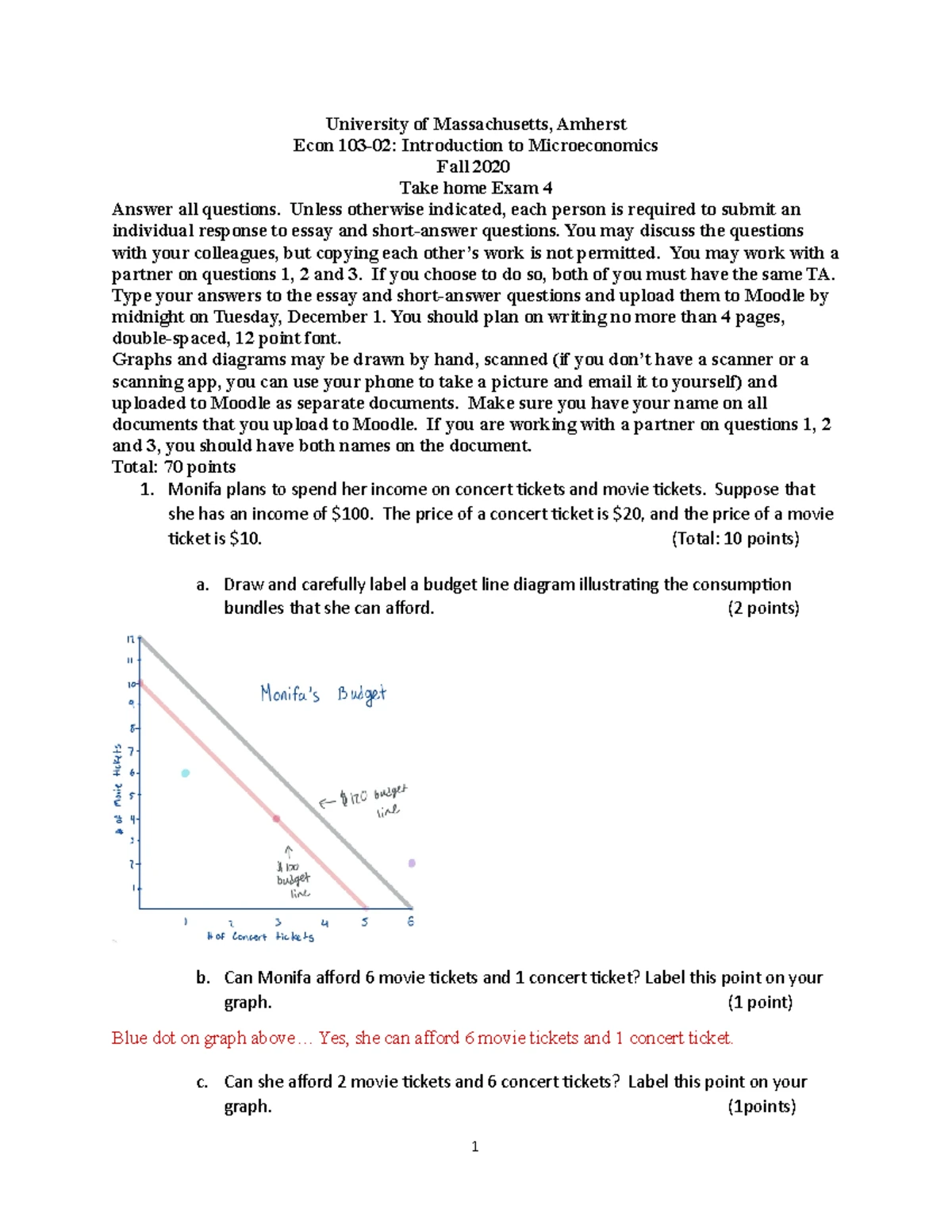 ECON 103 Microeconomics Problem Set 5 - Answers and Explanations - Studocu