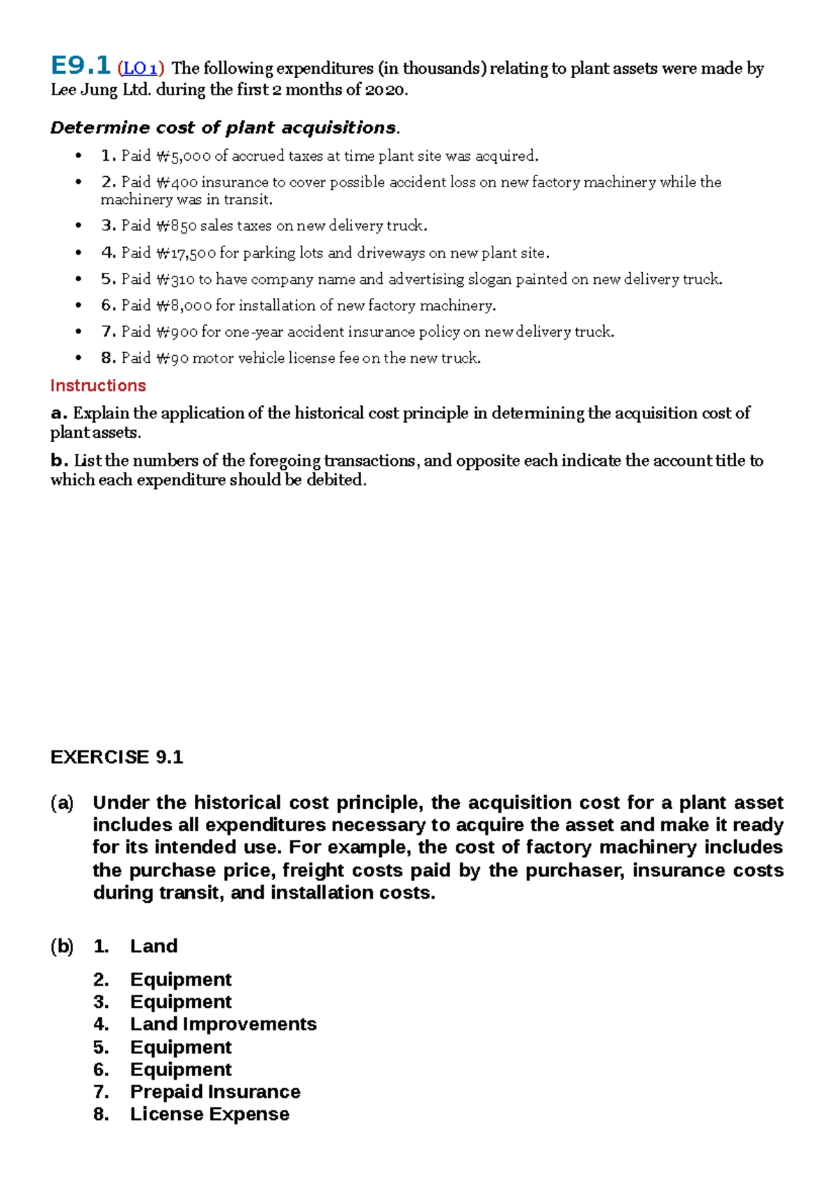 Chapter 9 - Plant Assets and Depreciation Accounting - Studocu