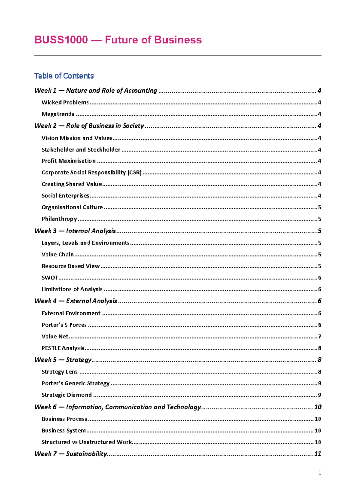2nd in course hd buss1000 notes two sections notes readings[ 16 ...