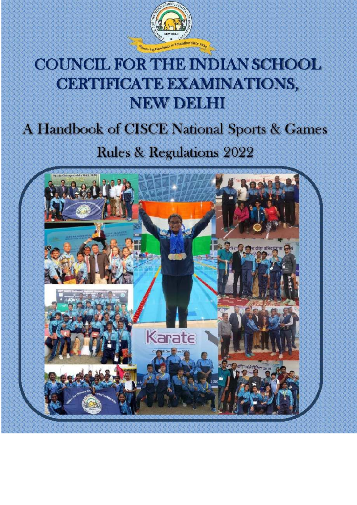 CISCE National Sports Games: Rules and Regulations Guide - Studocu