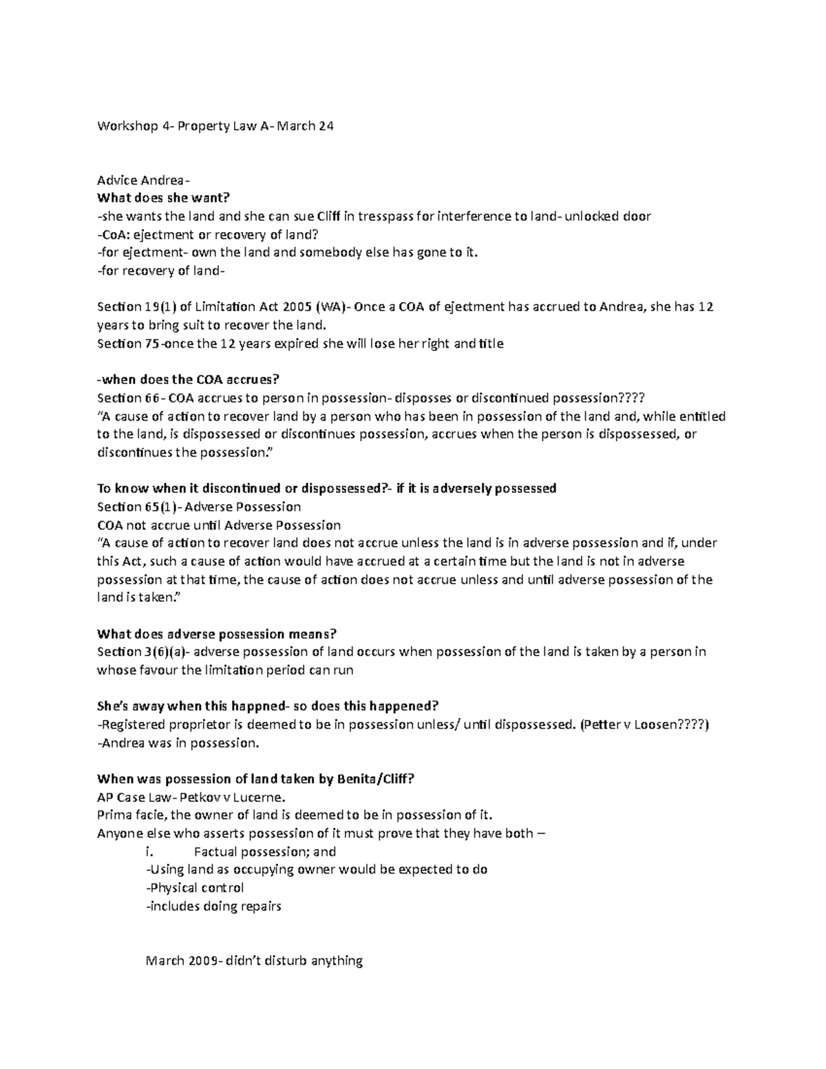 Tute 4- Property A - Tutorial 4 questions and answer. Murdoch ...