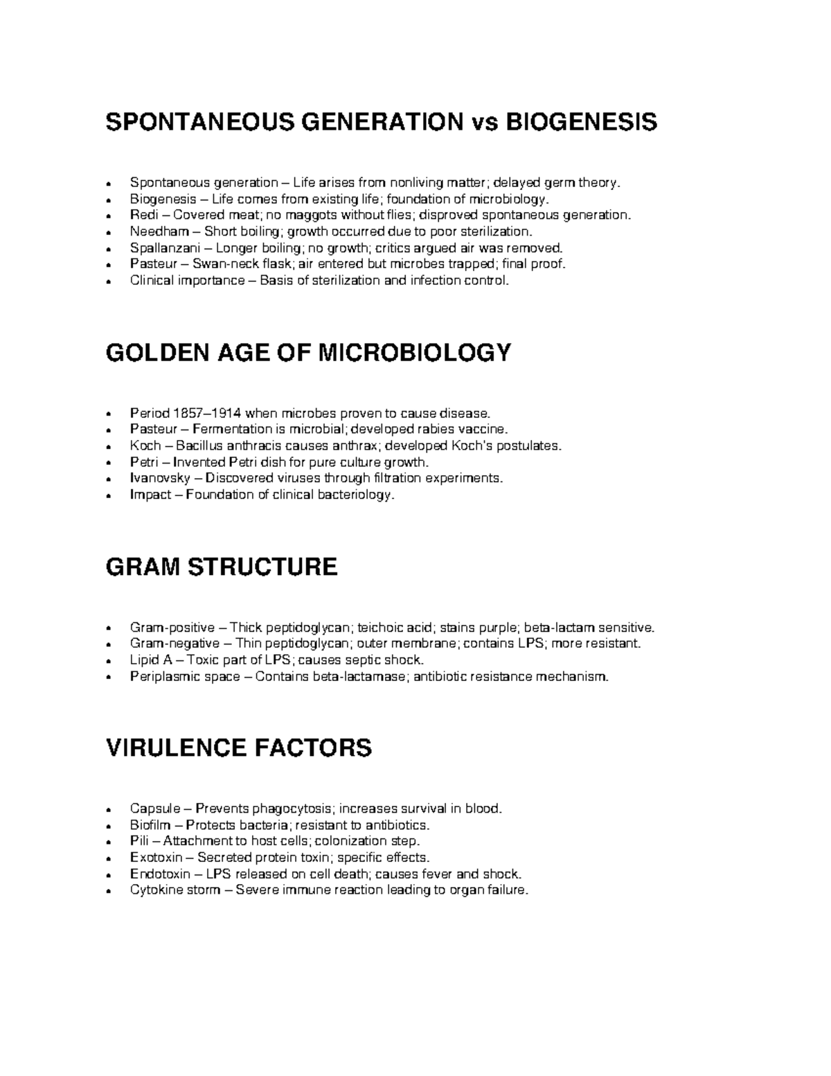 MTLE Level 5: Spontaneous Generation vs Biogenesis in Microbiology ...