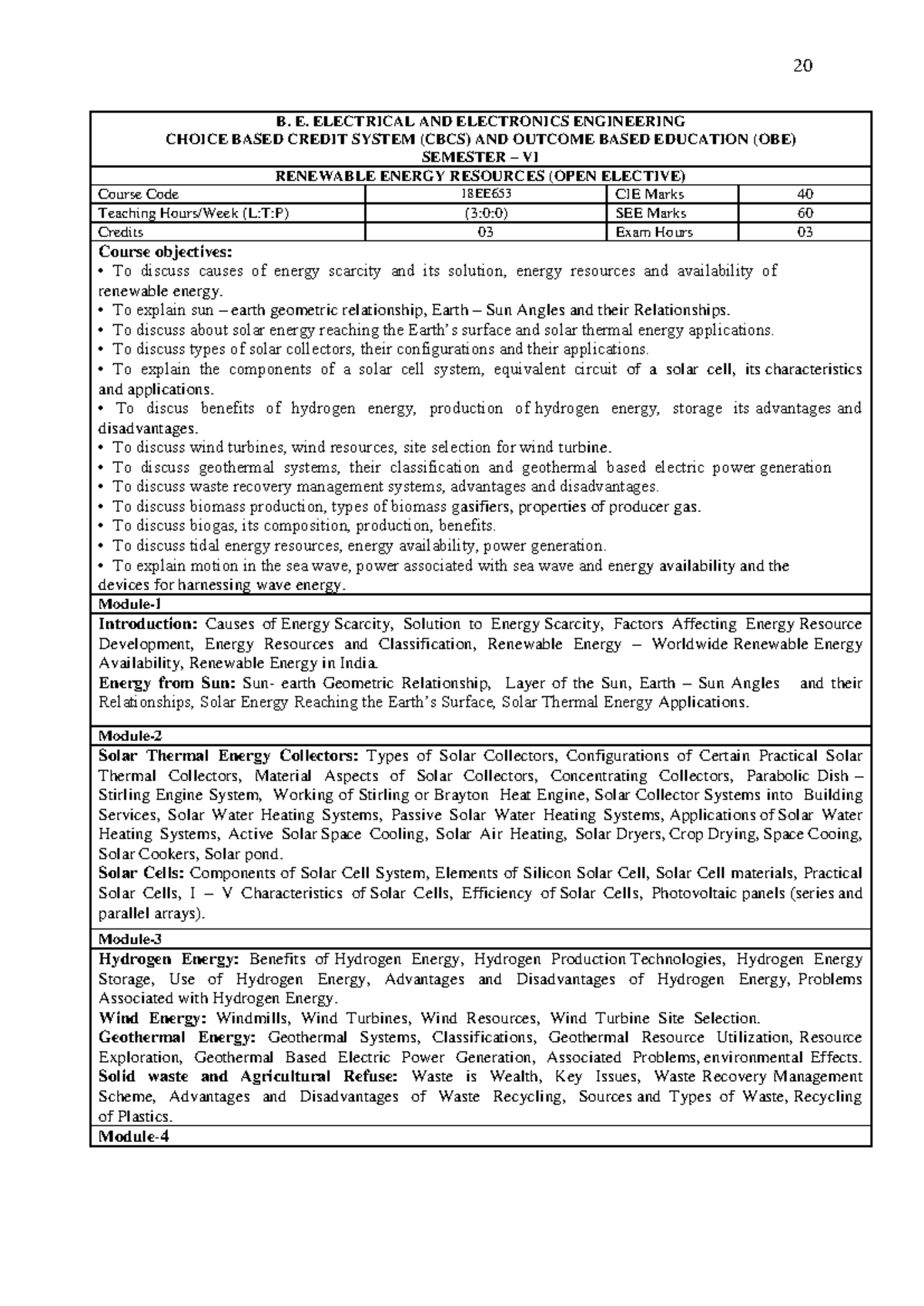 Eee (1) 87 - SYLLABUS - 20 B. E. ELECTRICAL AND ELECTRONICS ENGINEERING ...