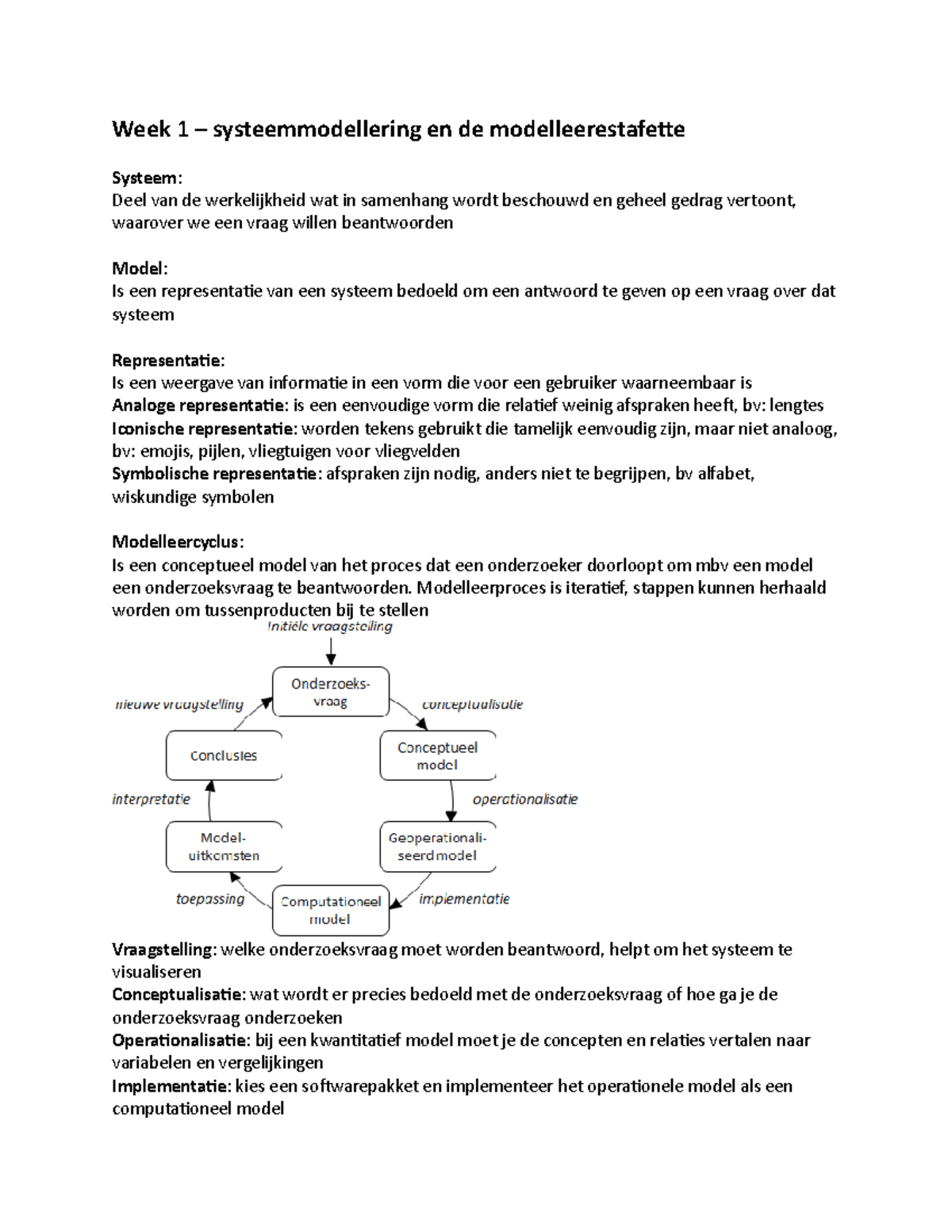 SYSTMOD SV - Samenvatting Systeemmodellering en Dynamische Modellen ...