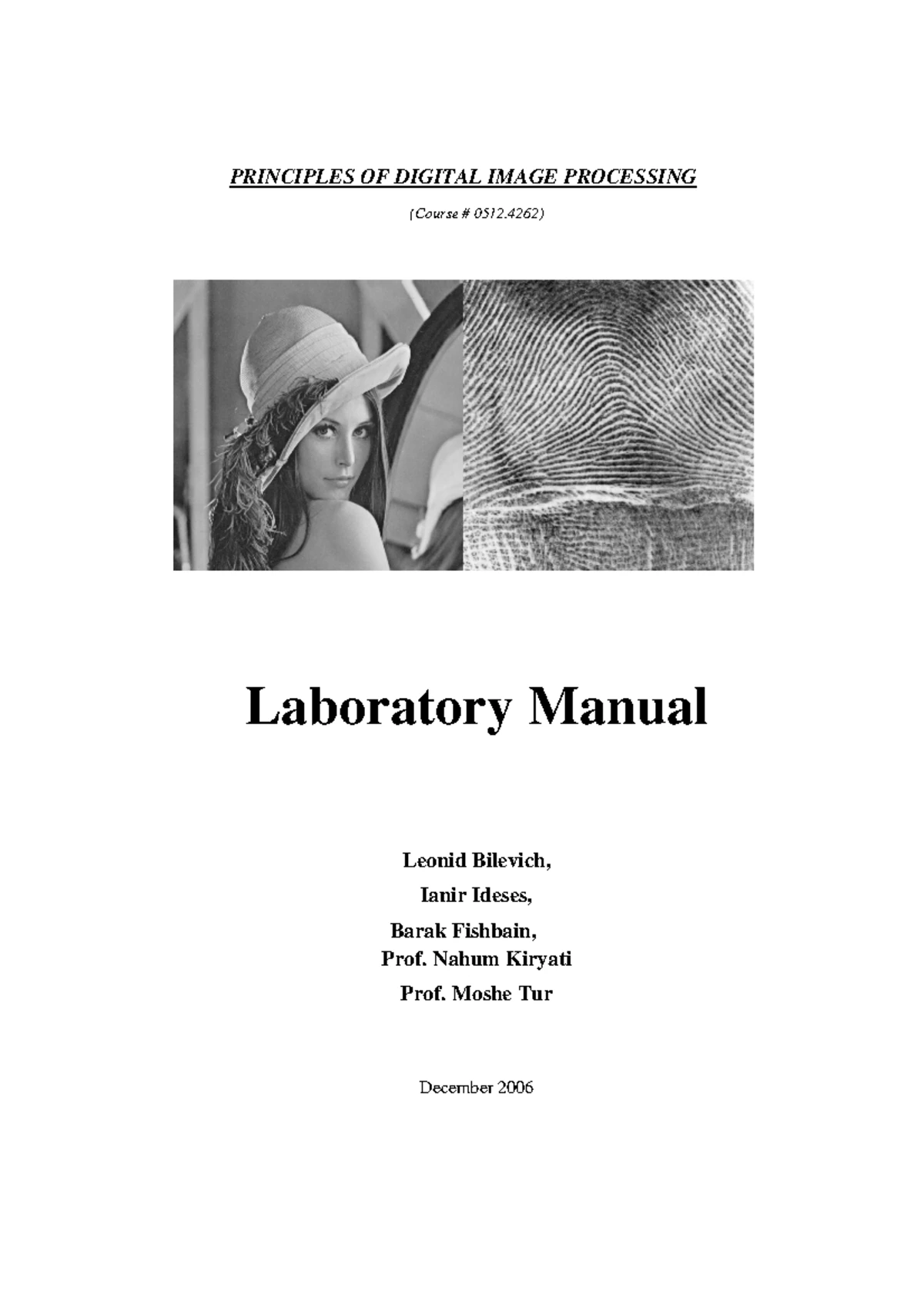 Digital Image Processing Laboratory Manual - CS70X (Spring 2015) - Studocu