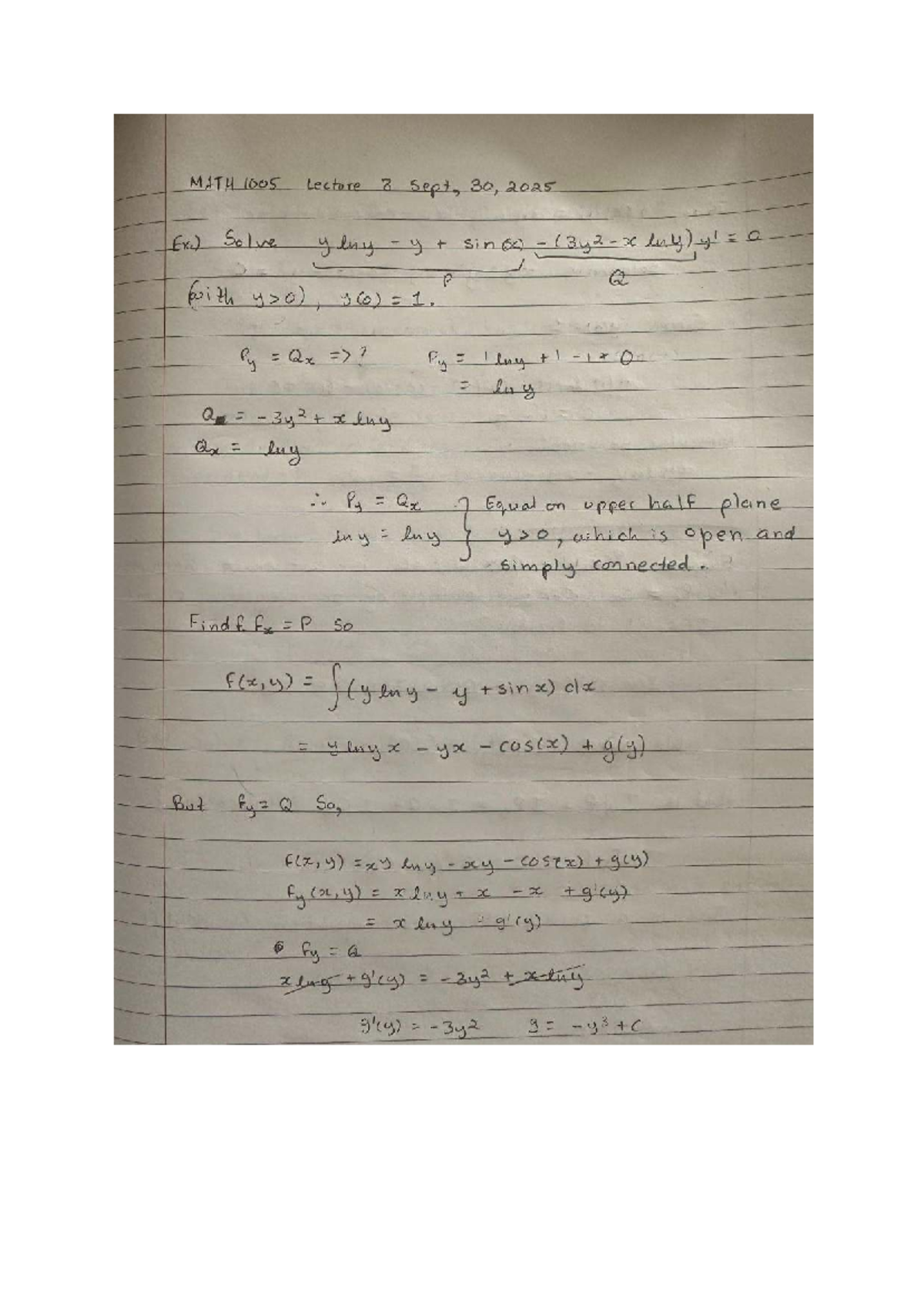 MATH 1005 Lecture 8 - Solving PDEs with Two Variables - Studocu