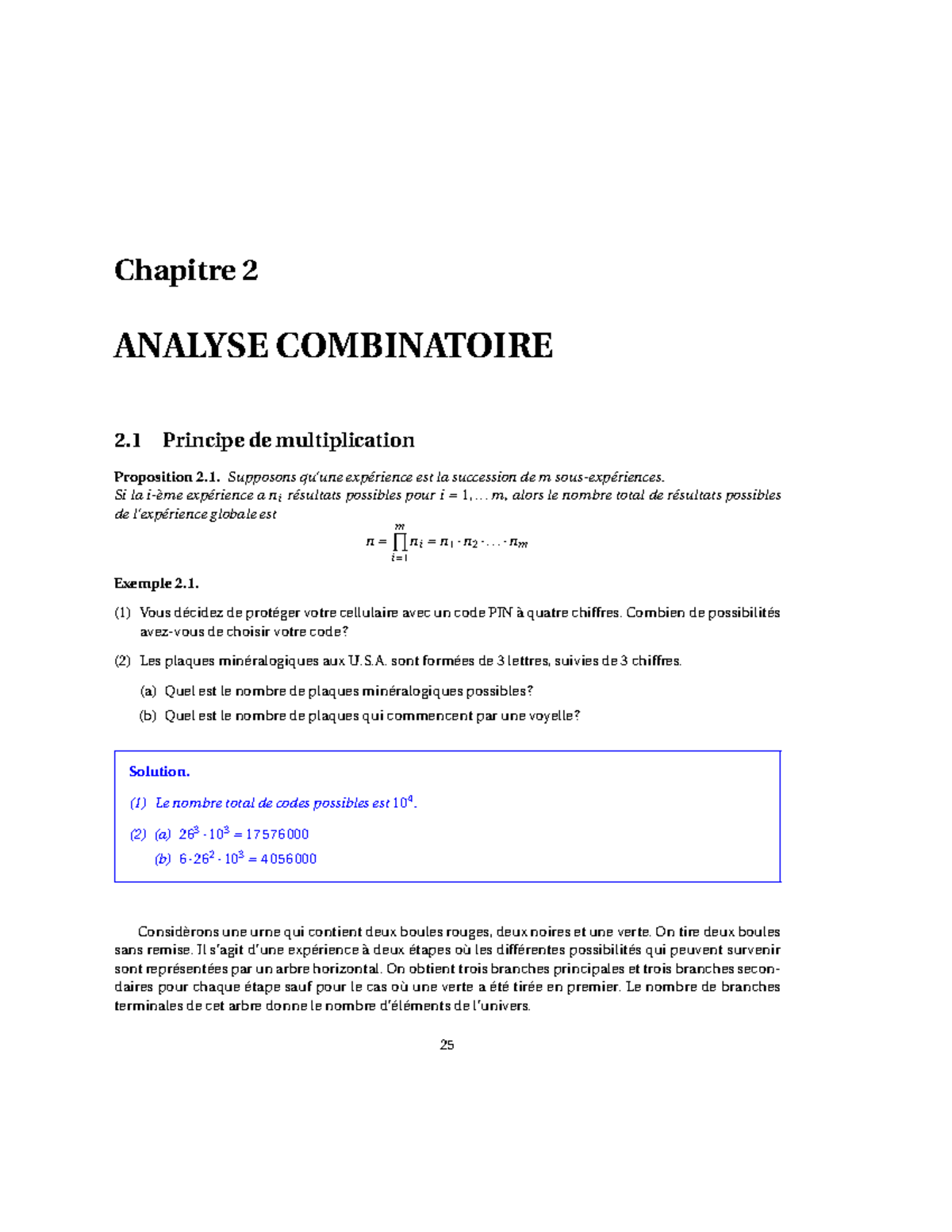 Chapitre 2 GHC H24 - Examen 2 : Notes de Cours sur l'Analyse ...