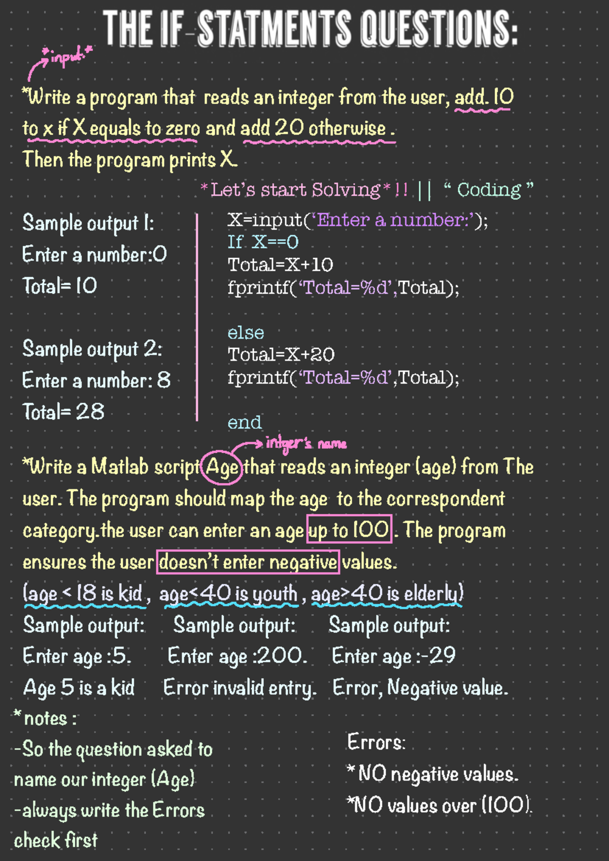 Questions - Write a program that reads an integer from the user, add ...