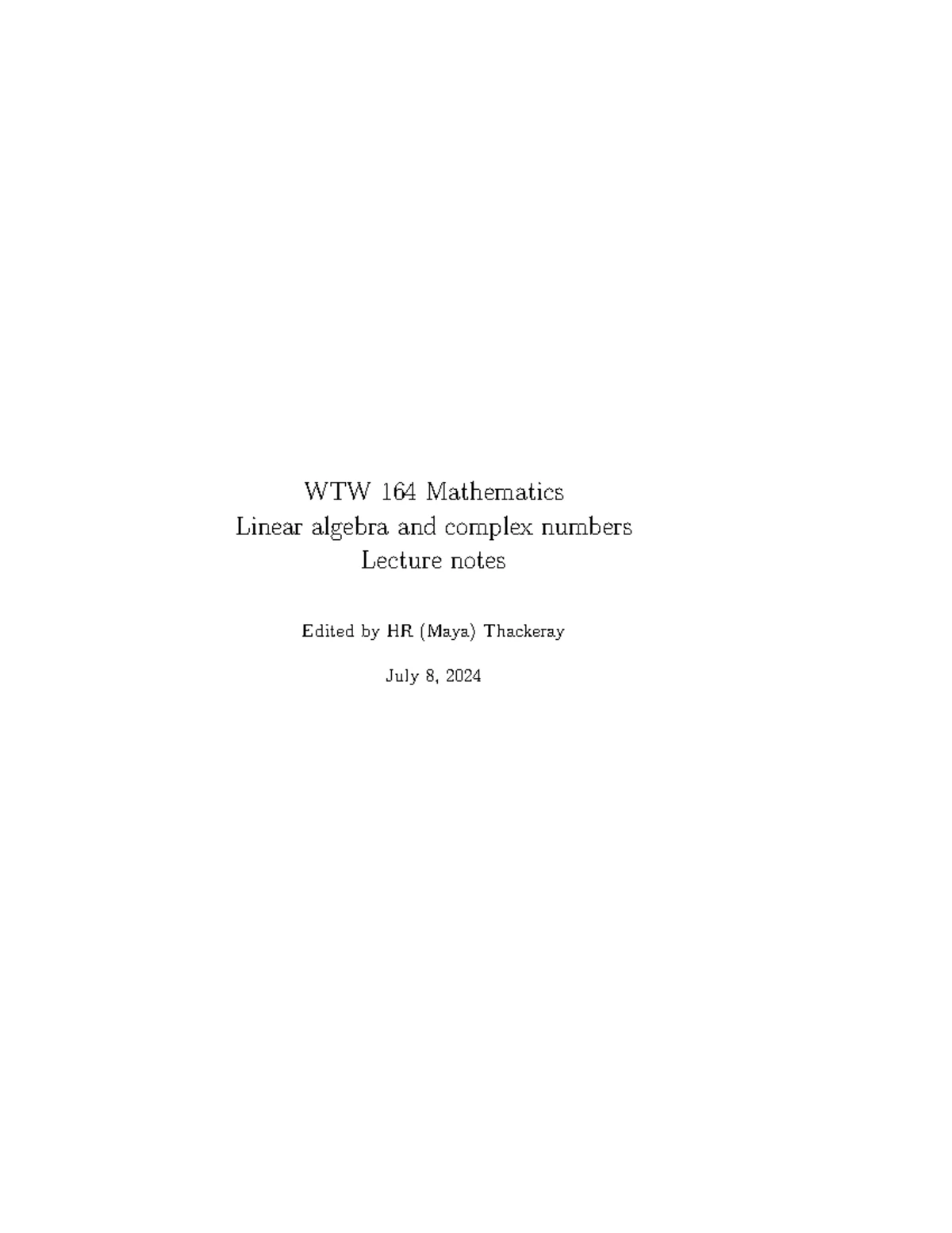 WTW 164 Final Study Guide for 2024 Mathematics Course - Studocu