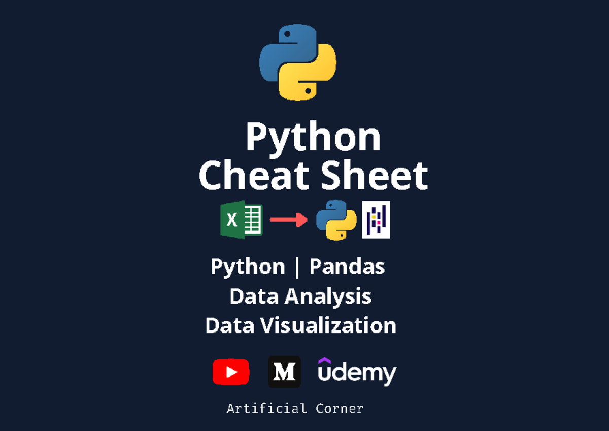 Python Cheat Sheet: Pandas Data Analysis & Visualization - Studocu