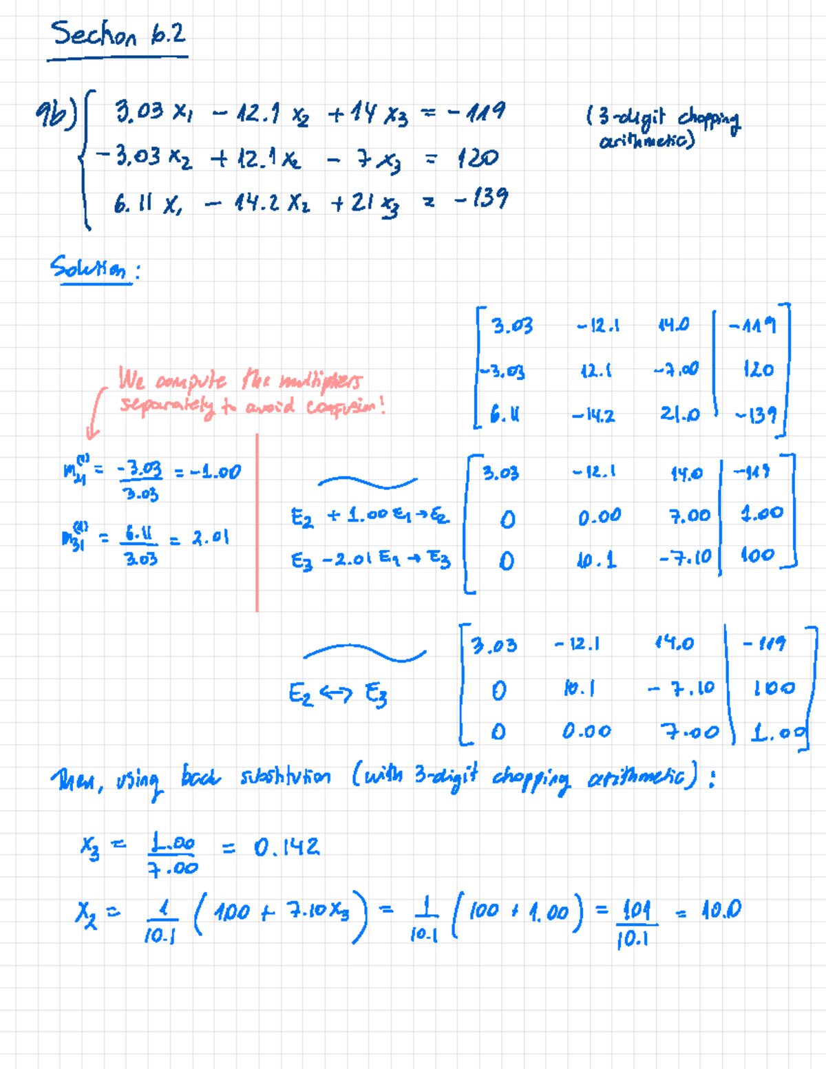 Macm 316 HW2 Selected Solutions: Chopping Arithmetic & Matrix Norms ...
