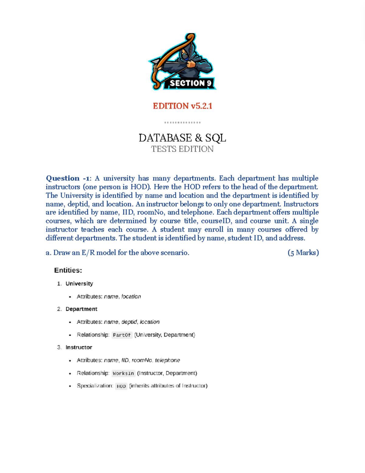 Db.q5 - Research Methods: SQL Database Design & Normalization ...