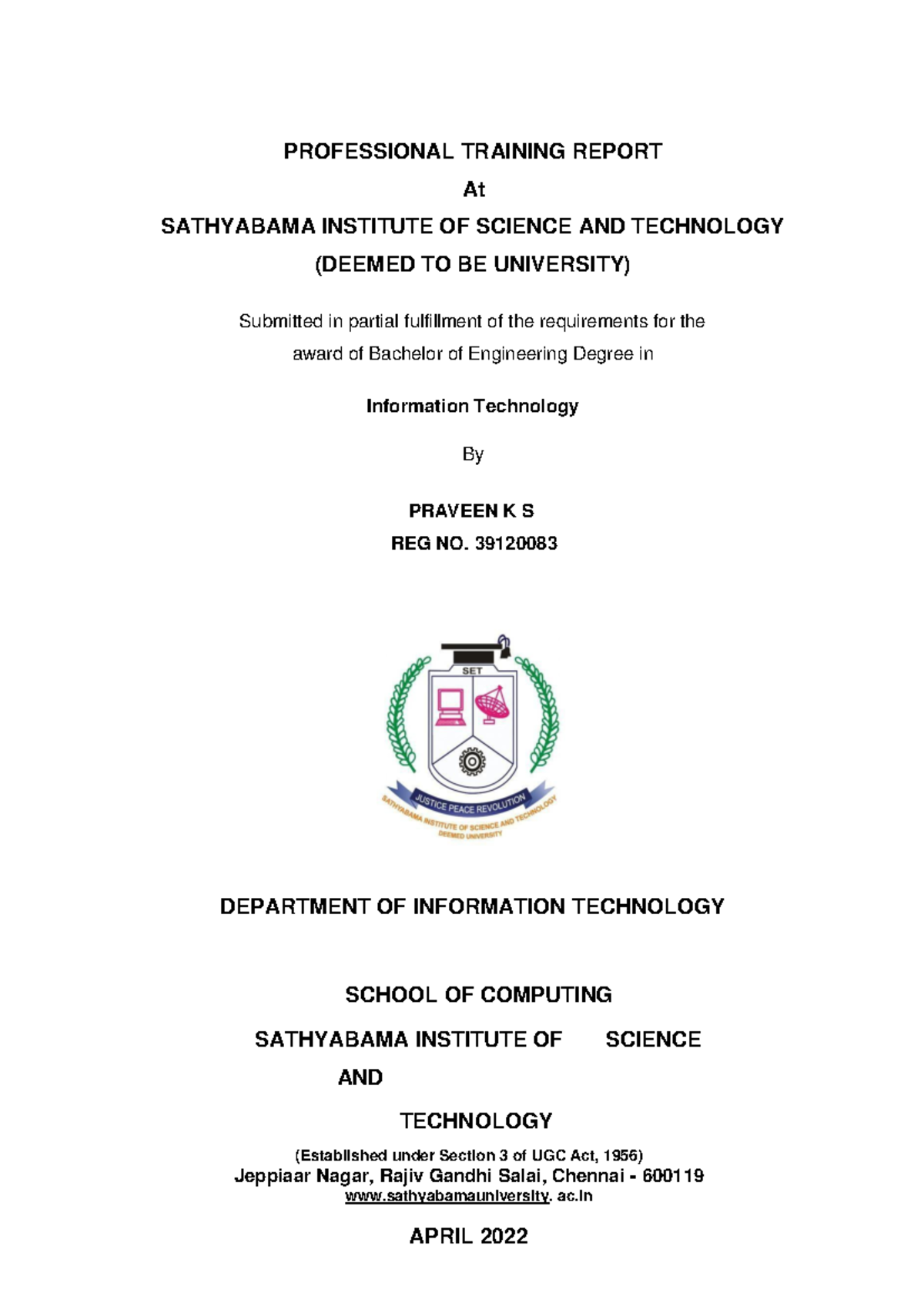 1923PT-B - Final Year Project Report on QR Code Applications - Studocu