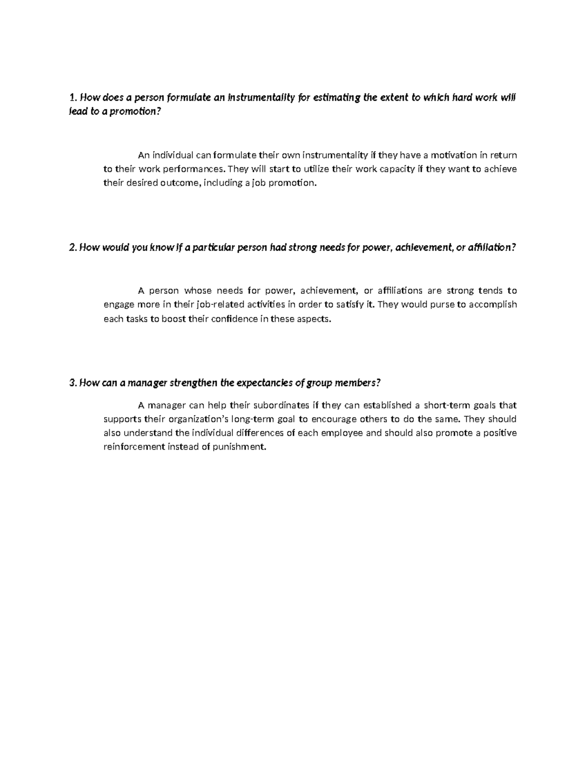 Module 6 Assignment - How does a person formulate an instrumentality ...