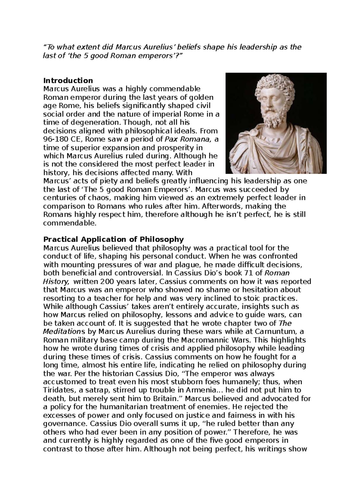 Marcus Aurelius: Leadership and Philosophy in the Macromannic Wars ...