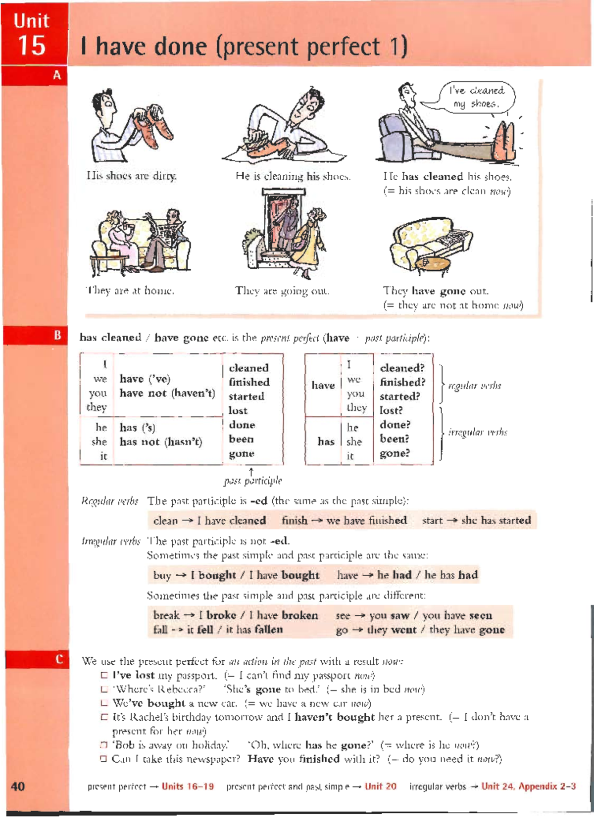 Practice on Present Perfect (Unit 15) - Exercises & Examples - Studocu