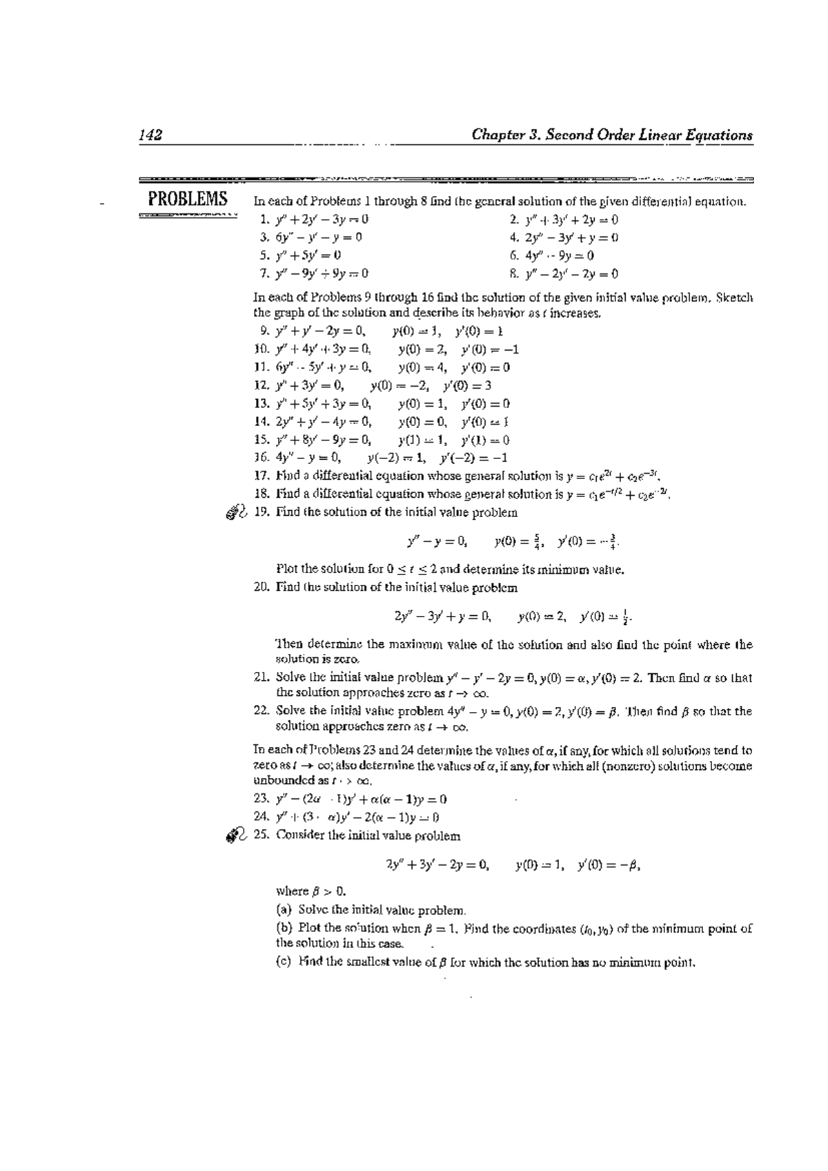 HW 2 - Linear Differential Equations Problem Solutions - Studocu