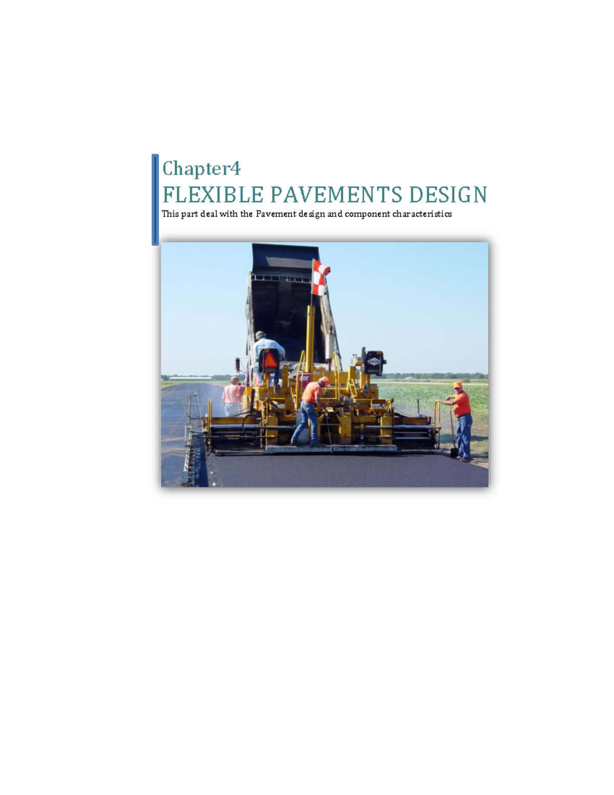 CH-4 Flexible Pavement Design Notes for Final Exam - Studocu