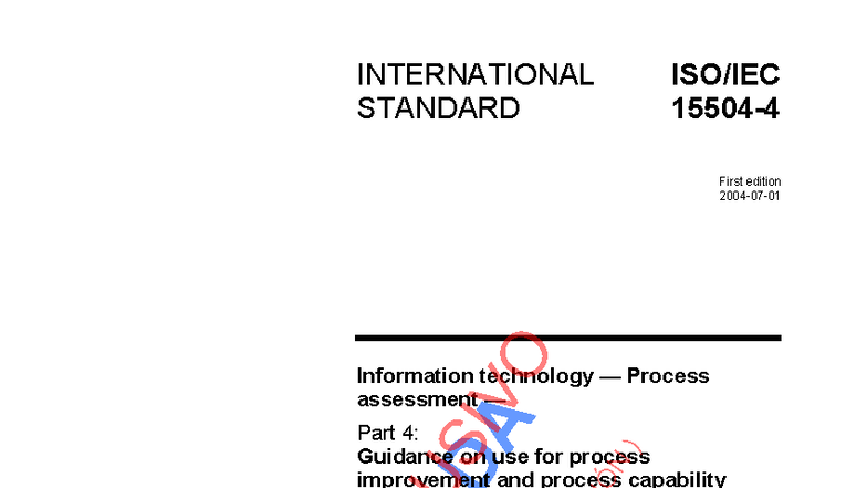 ISO 15504:2004 Part 4 - Guidance on Process Improvement and Capability ...